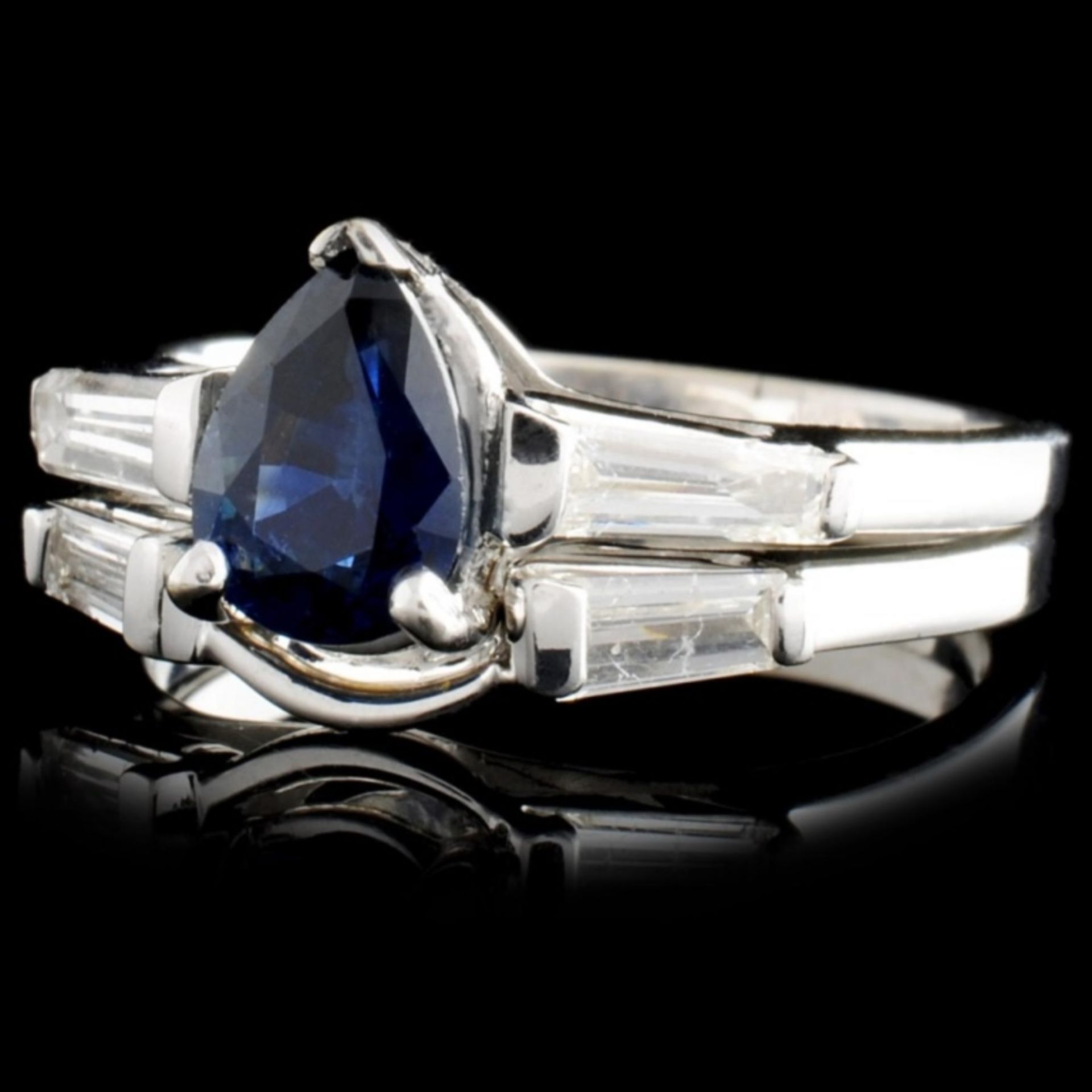 14K Gold 0.65ct Sapphire & 0.56ctw Diamond Ring - Image 2 of 4