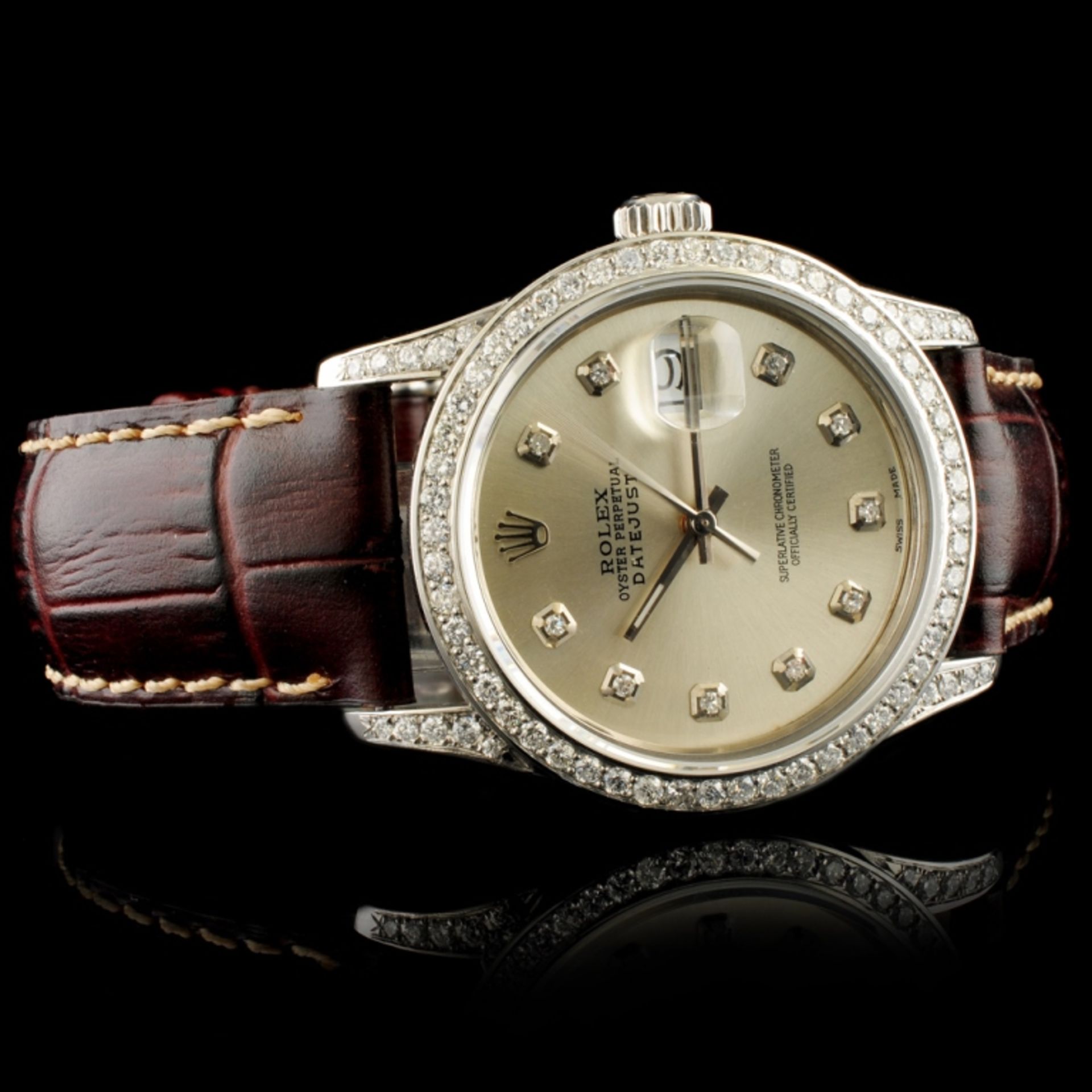 Rolex DateJust 1.50ctw Diamond 36MM Wristwatch - Image 3 of 7