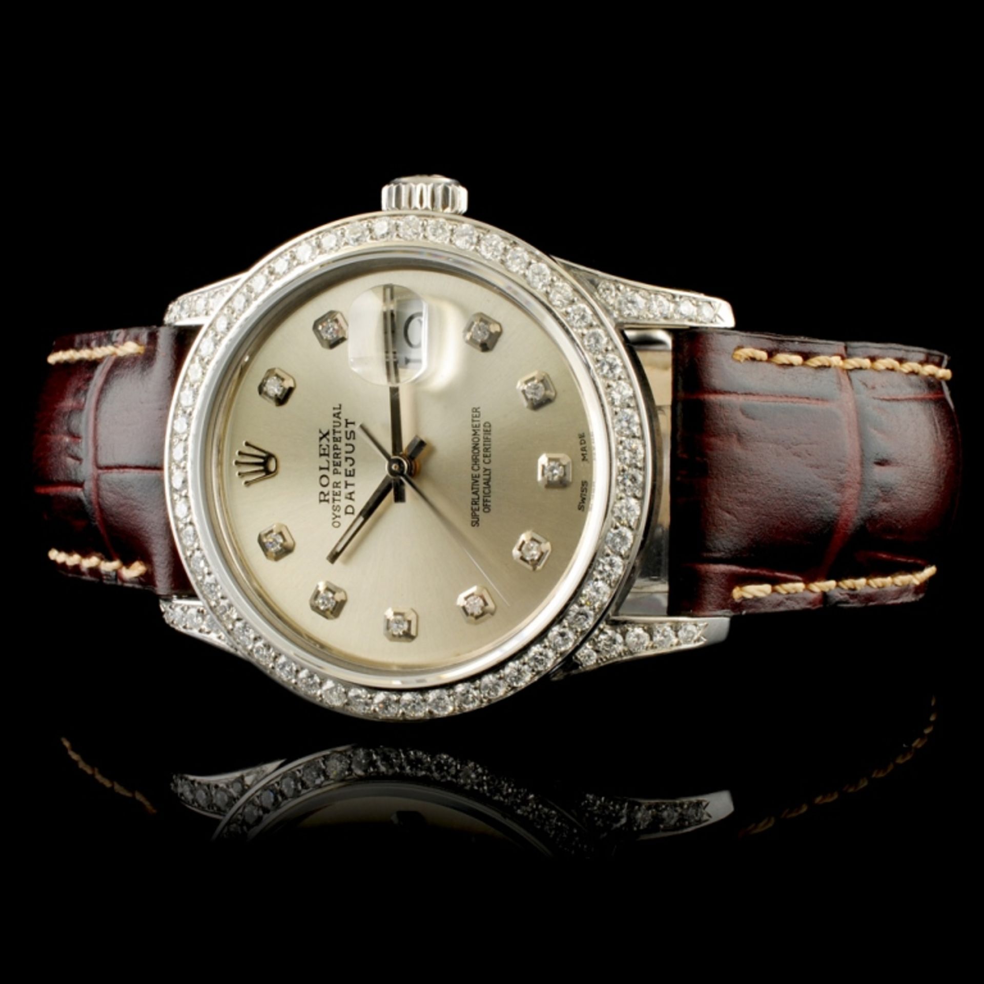 Rolex DateJust 1.50ctw Diamond 36MM Wristwatch - Image 2 of 7