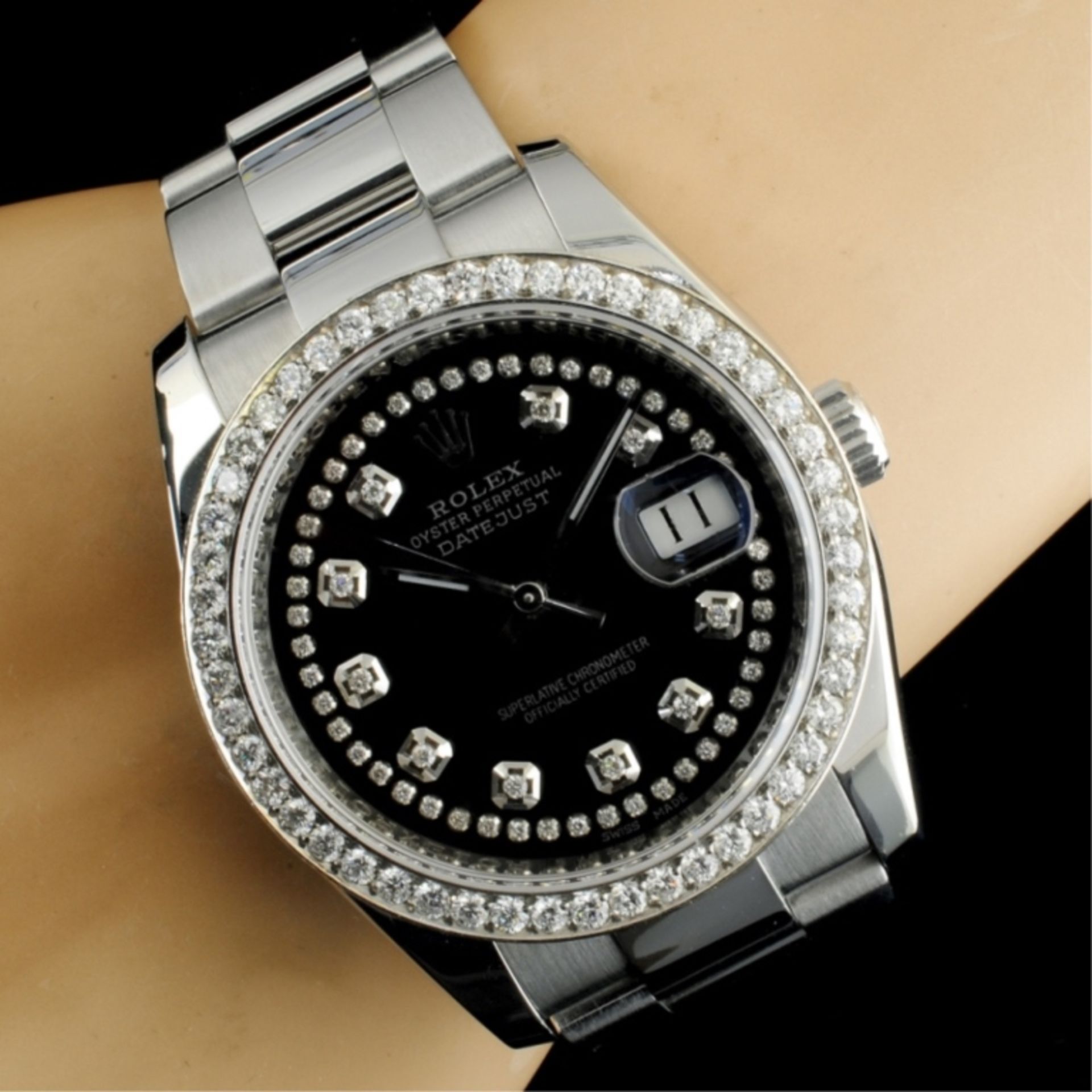 Rolex DateJust 116200 SS 1.35ct Diamond 36MM Watch - Image 4 of 5