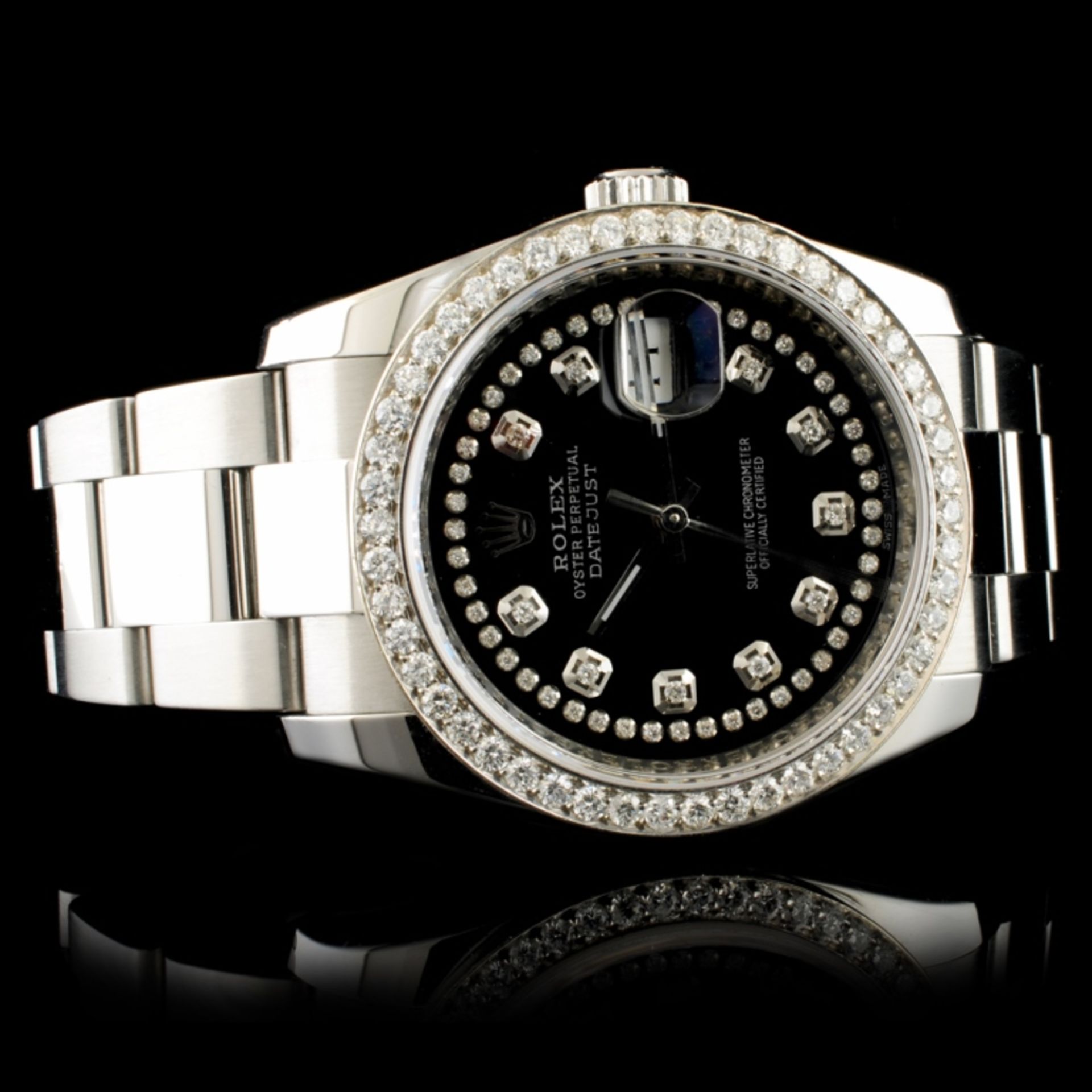 Rolex DateJust 116200 SS 1.35ct Diamond 36MM Watch - Image 3 of 5