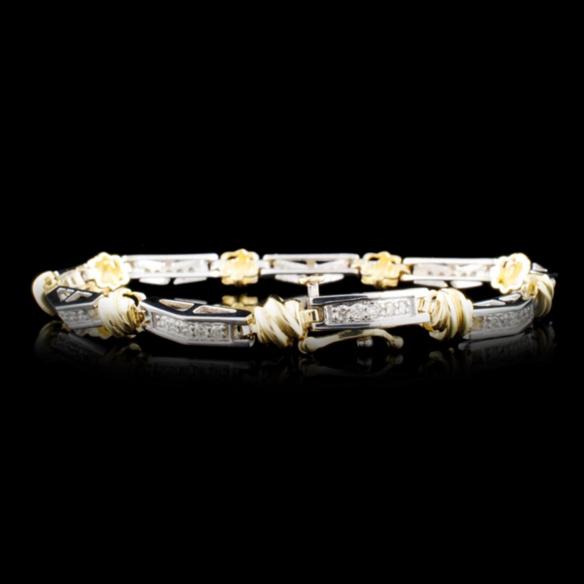 14K Gold 0.90ctw Diamond Bracelet - Image 2 of 4