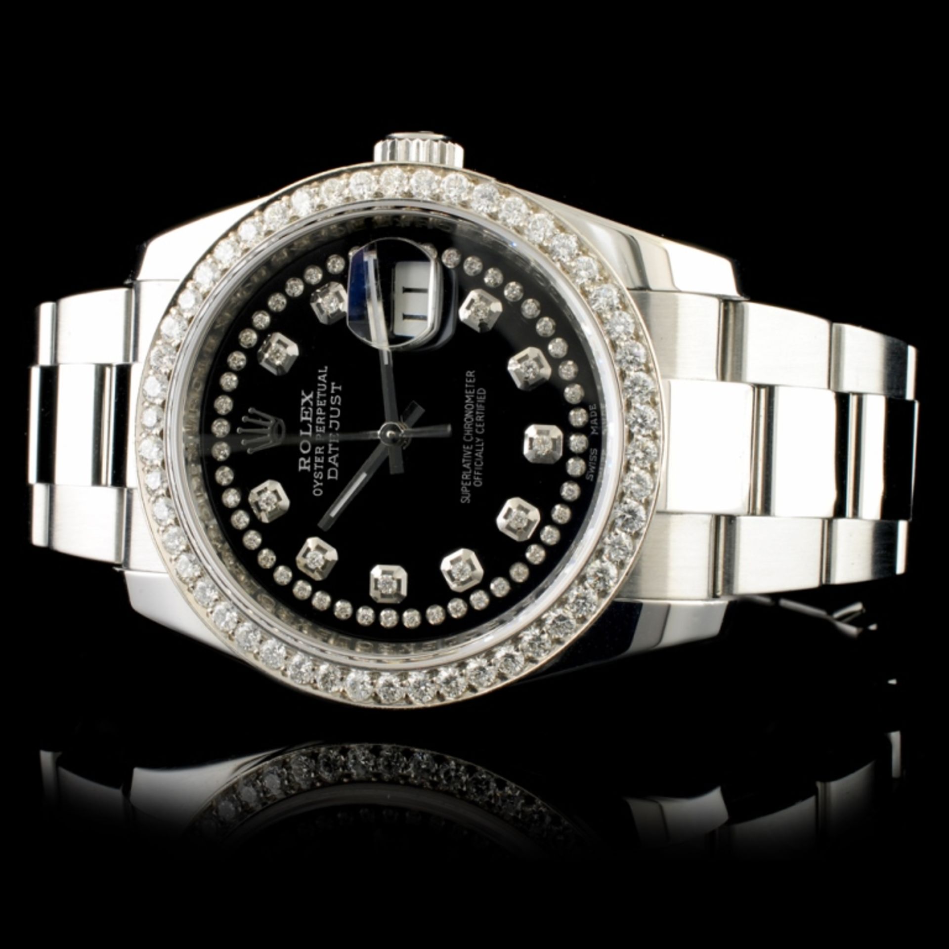 Rolex DateJust 116200 SS 1.35ct Diamond 36MM Watch - Image 2 of 5