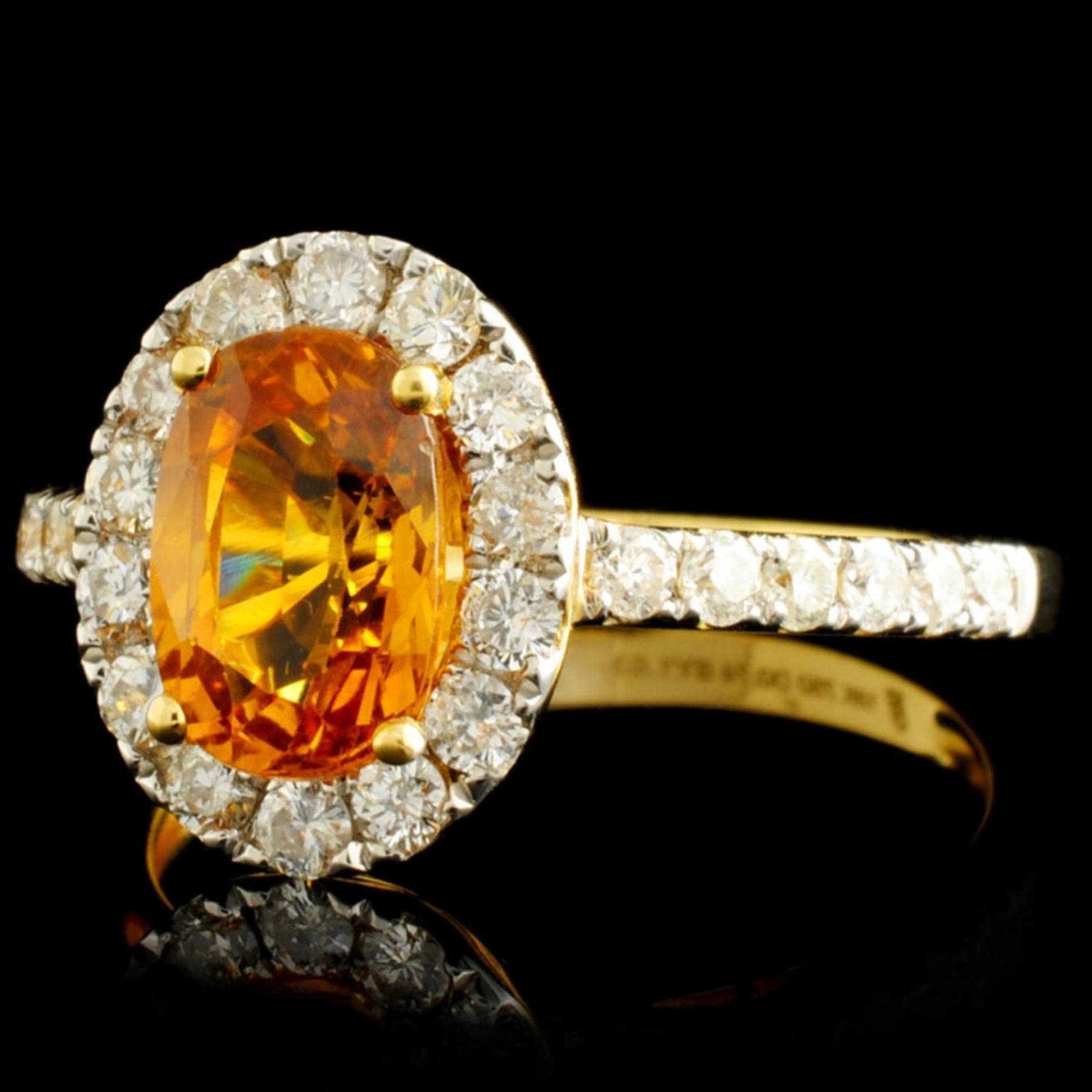18K Gold 1.63ct Sapphire & 0.74ctw Diamond Ring - Image 2 of 5