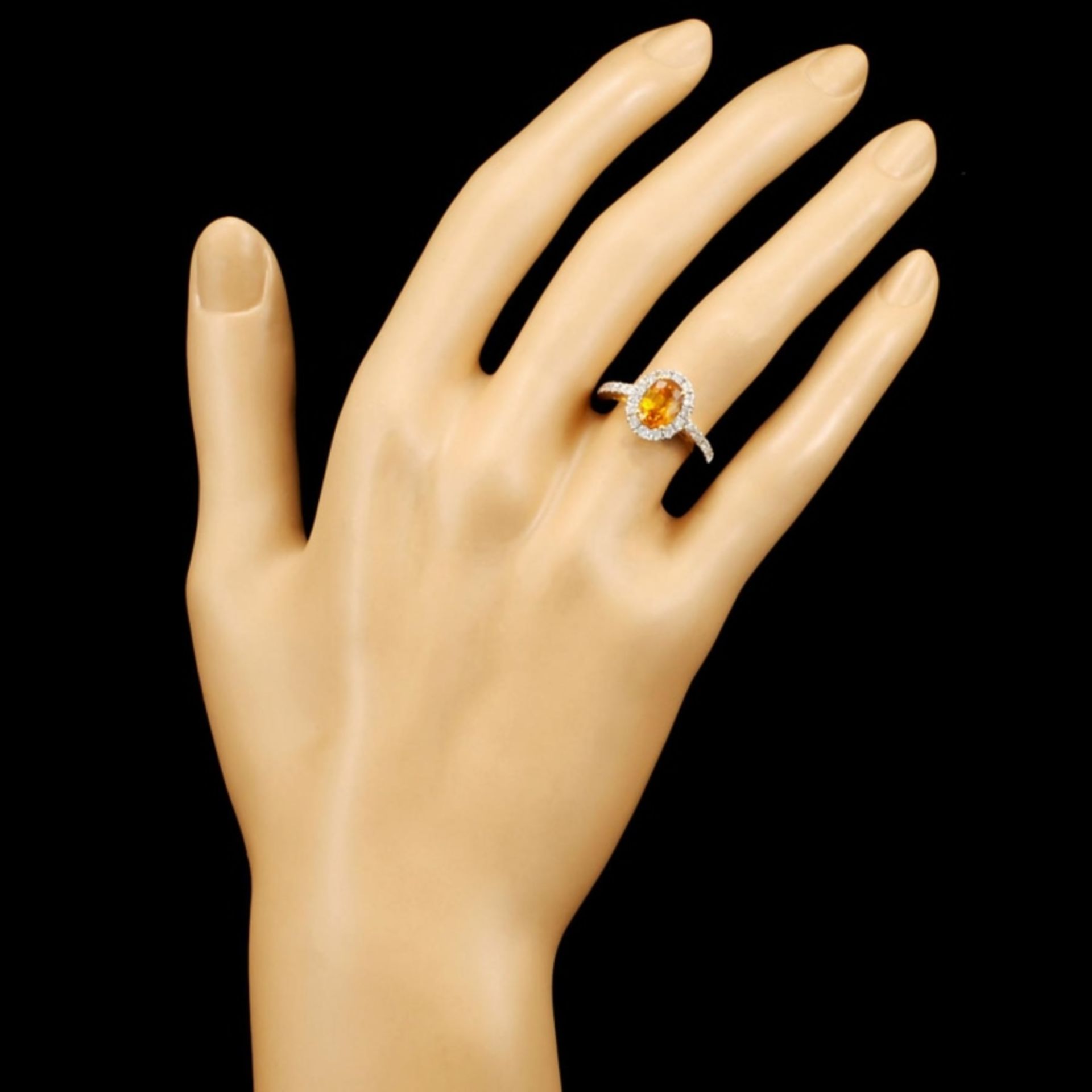 18K Gold 1.63ct Sapphire & 0.74ctw Diamond Ring - Image 4 of 5