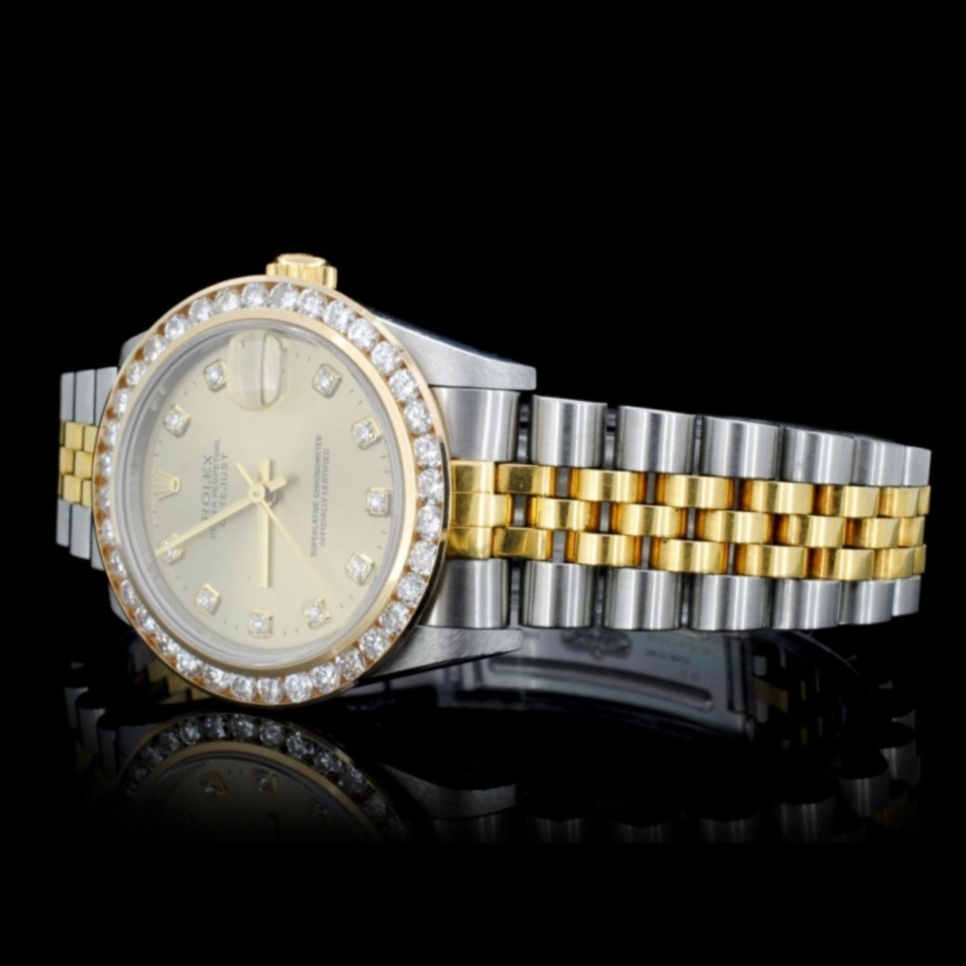 Rolex YG/SS DateJust 2.50ct Diamond 31MM Watch - Image 3 of 5