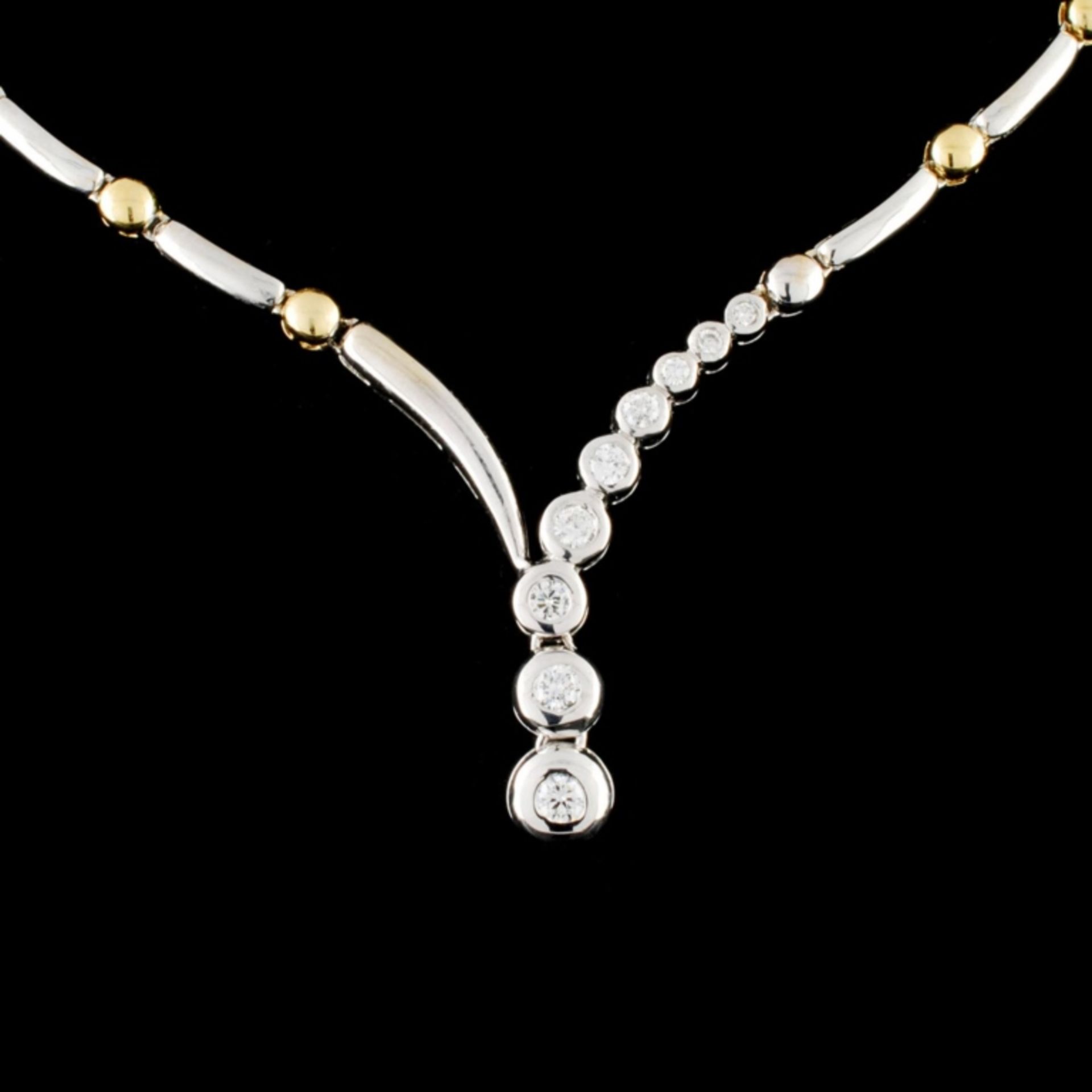 14K Gold 0.46ctw Diamond Necklace - Image 2 of 4