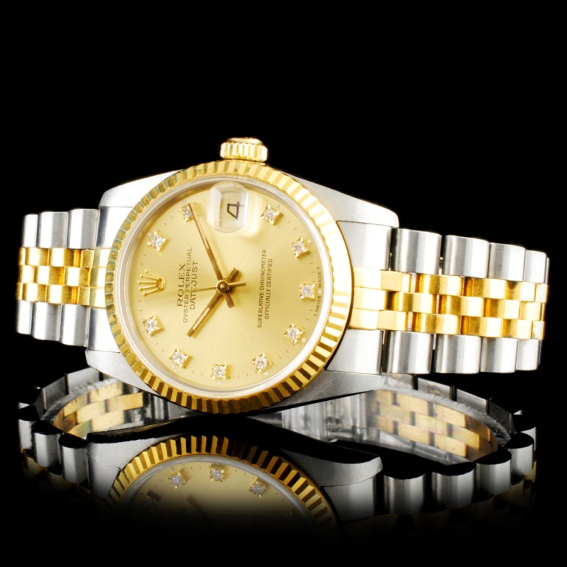 Rolex DateJust 68273 Diamond 31MM Wristwatch - Image 2 of 4