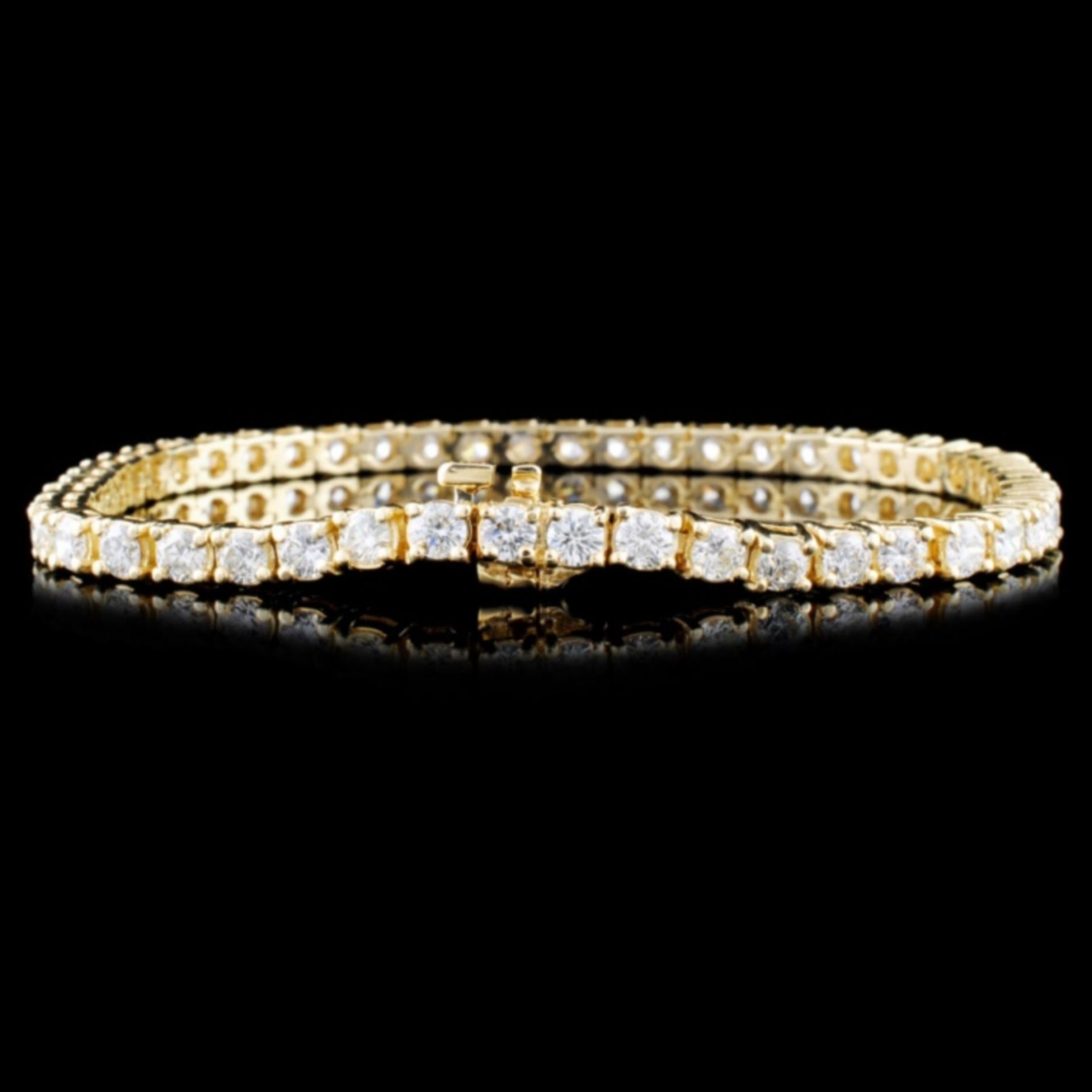 14K Gold 5.16ctw Diamond Bracelet - Image 2 of 3