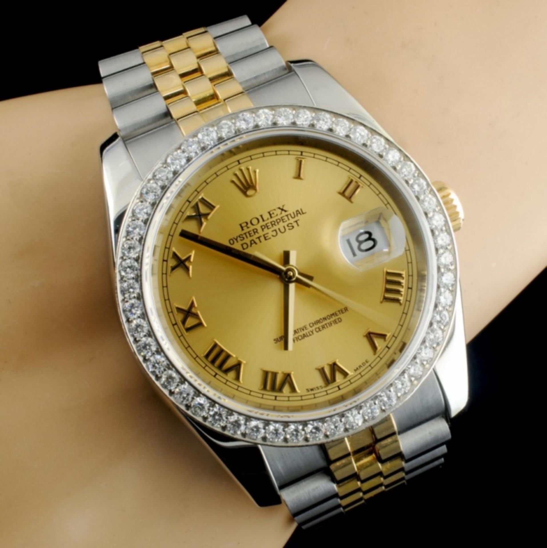 Rolex DateJust 116233 18K YG/SS Diamond 36MM Watch - Image 4 of 7