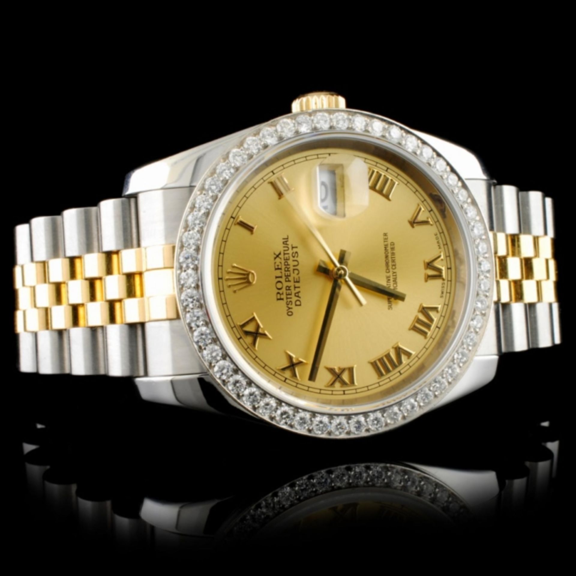 Rolex DateJust 116233 18K YG/SS Diamond 36MM Watch - Image 3 of 7