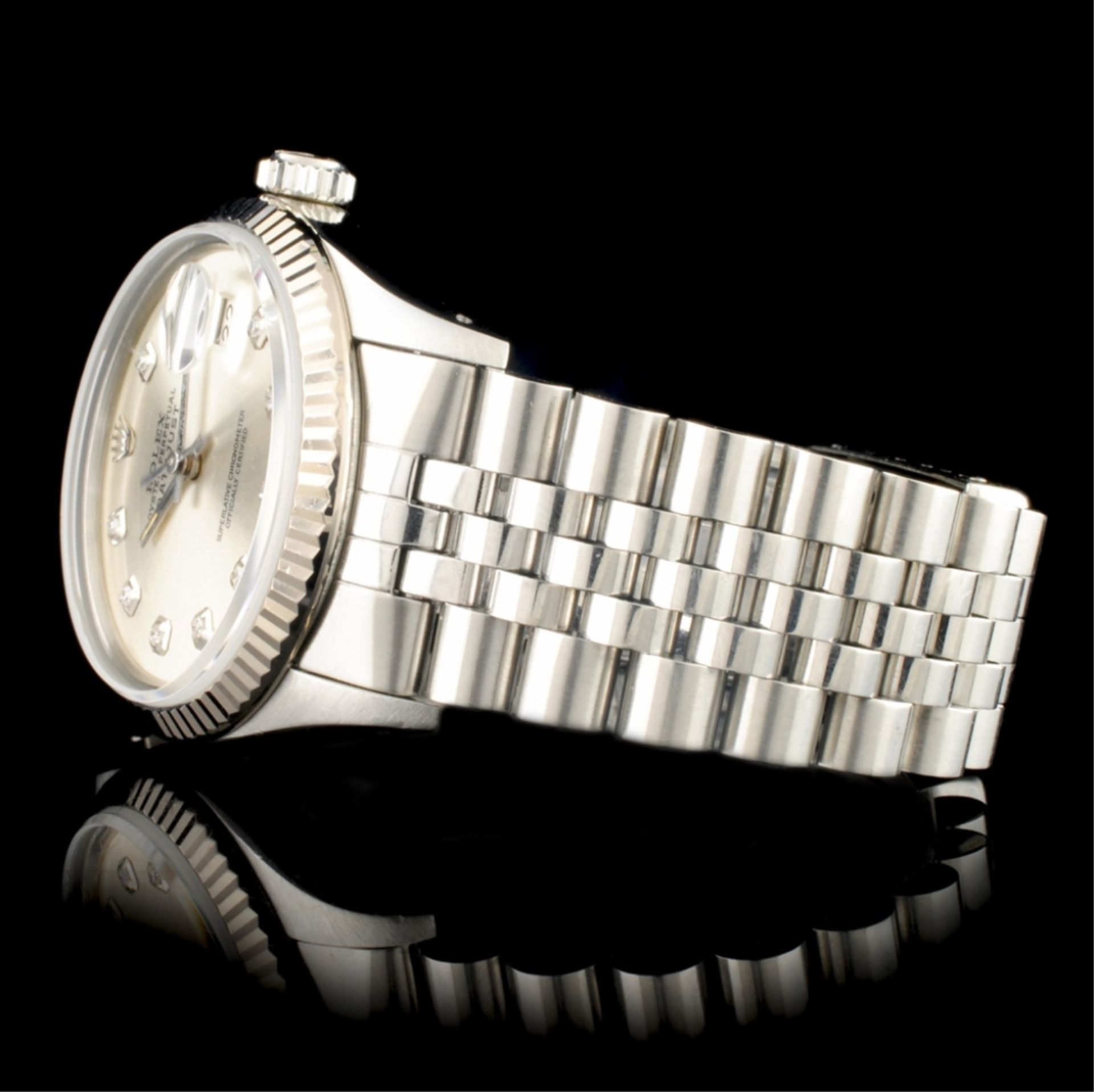 Rolex DateJust SS Diamond 36MM Wristwatch - Image 4 of 6