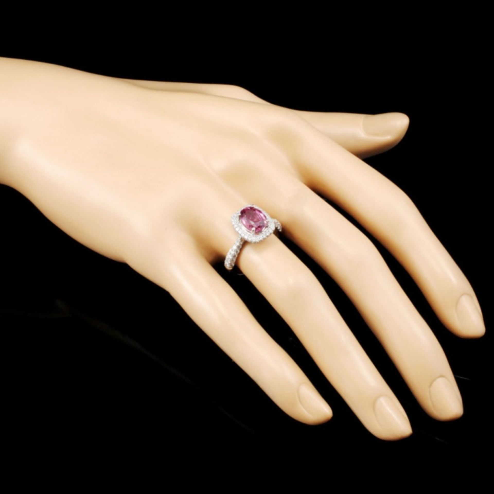 18K Gold 2.11ct Spinel & 0.95ctw Diamond Ring - Image 3 of 5