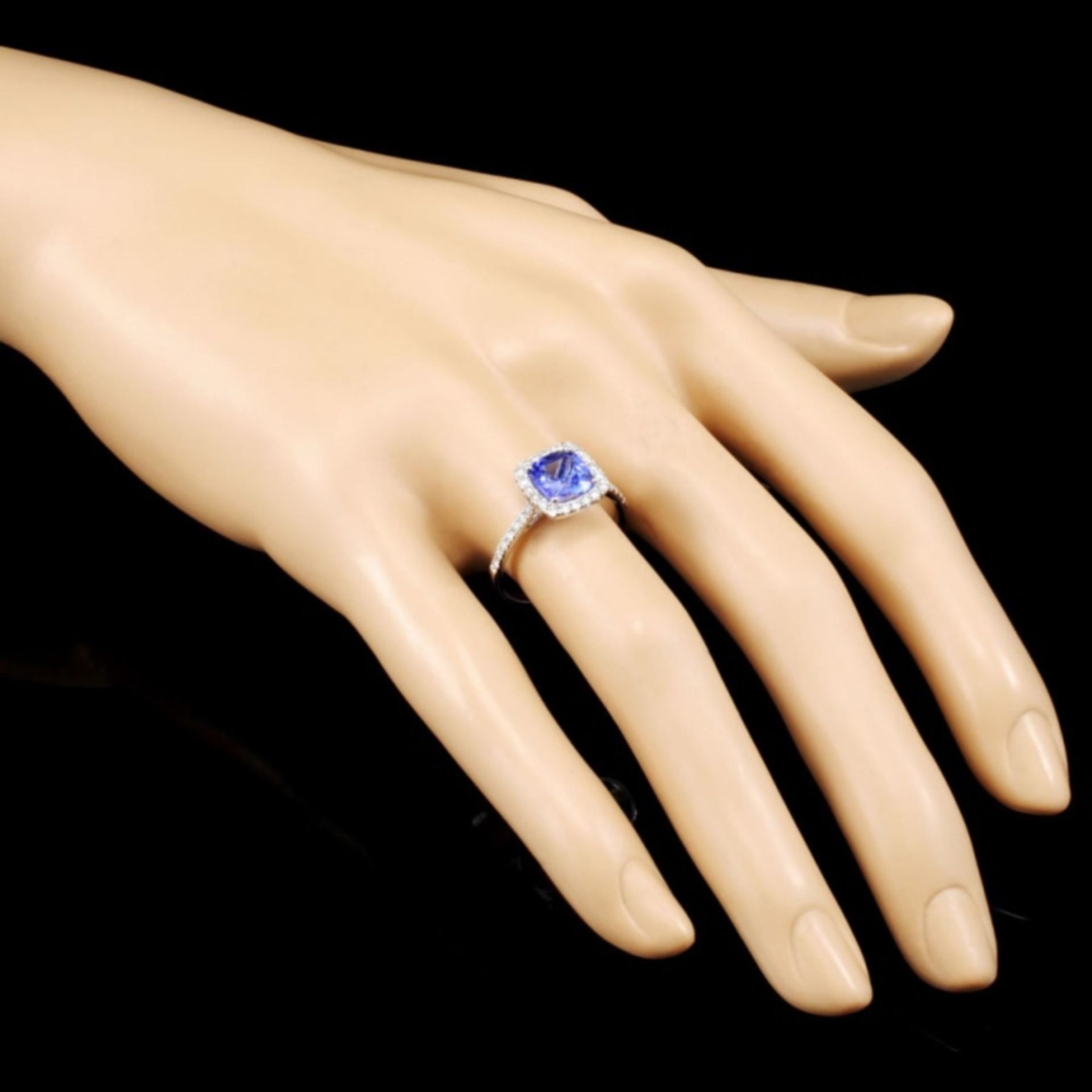 14K Gold 1.61ct Tanzanite & 0.42ctw Diamond Ring - Image 3 of 5