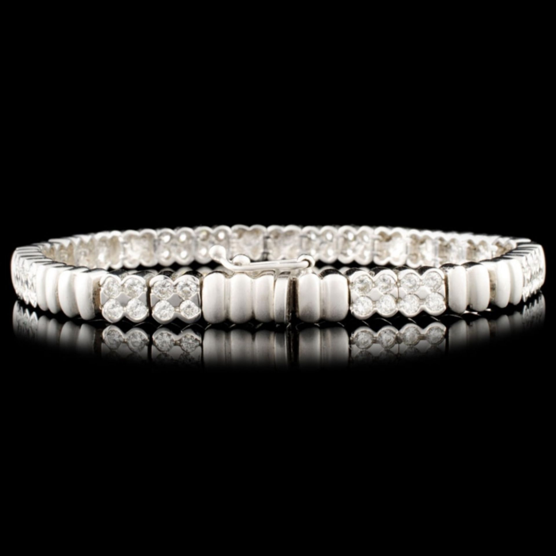 14K Gold 2.82ctw Diamond Bracelet - Image 2 of 4