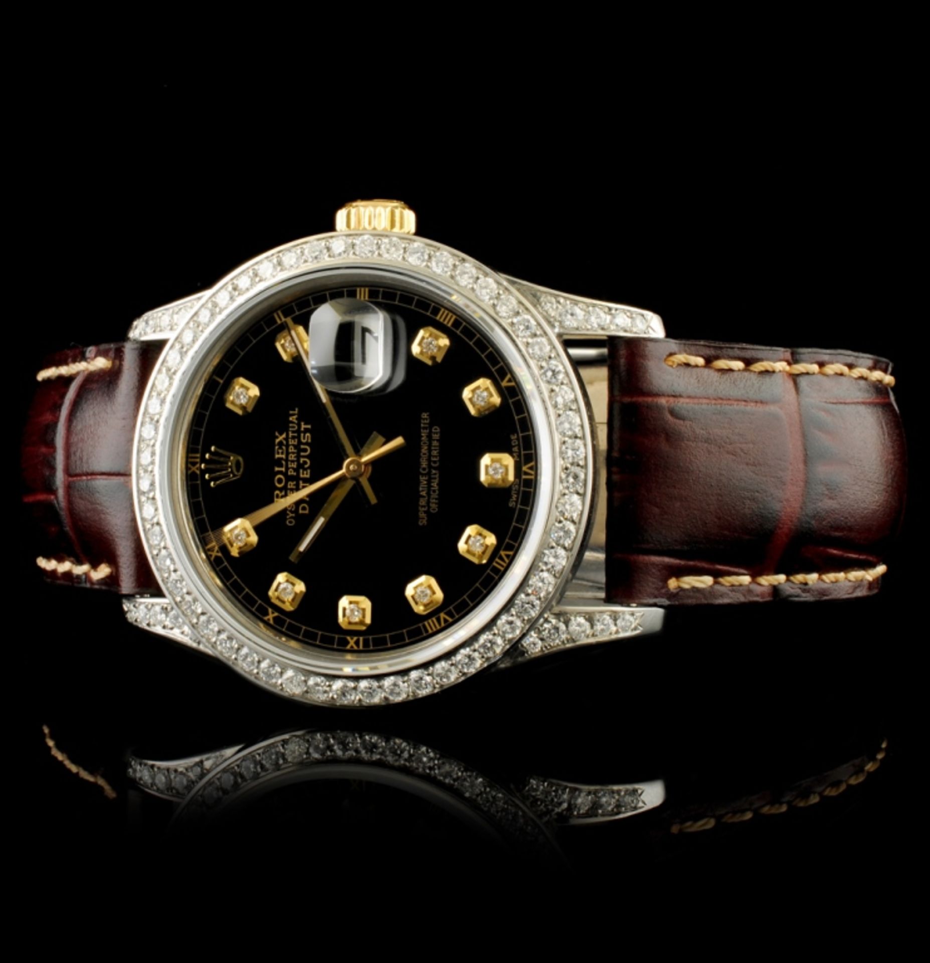 Rolex DateJust 1.50ctw Diamond 36MM Wristwatch - Image 2 of 4