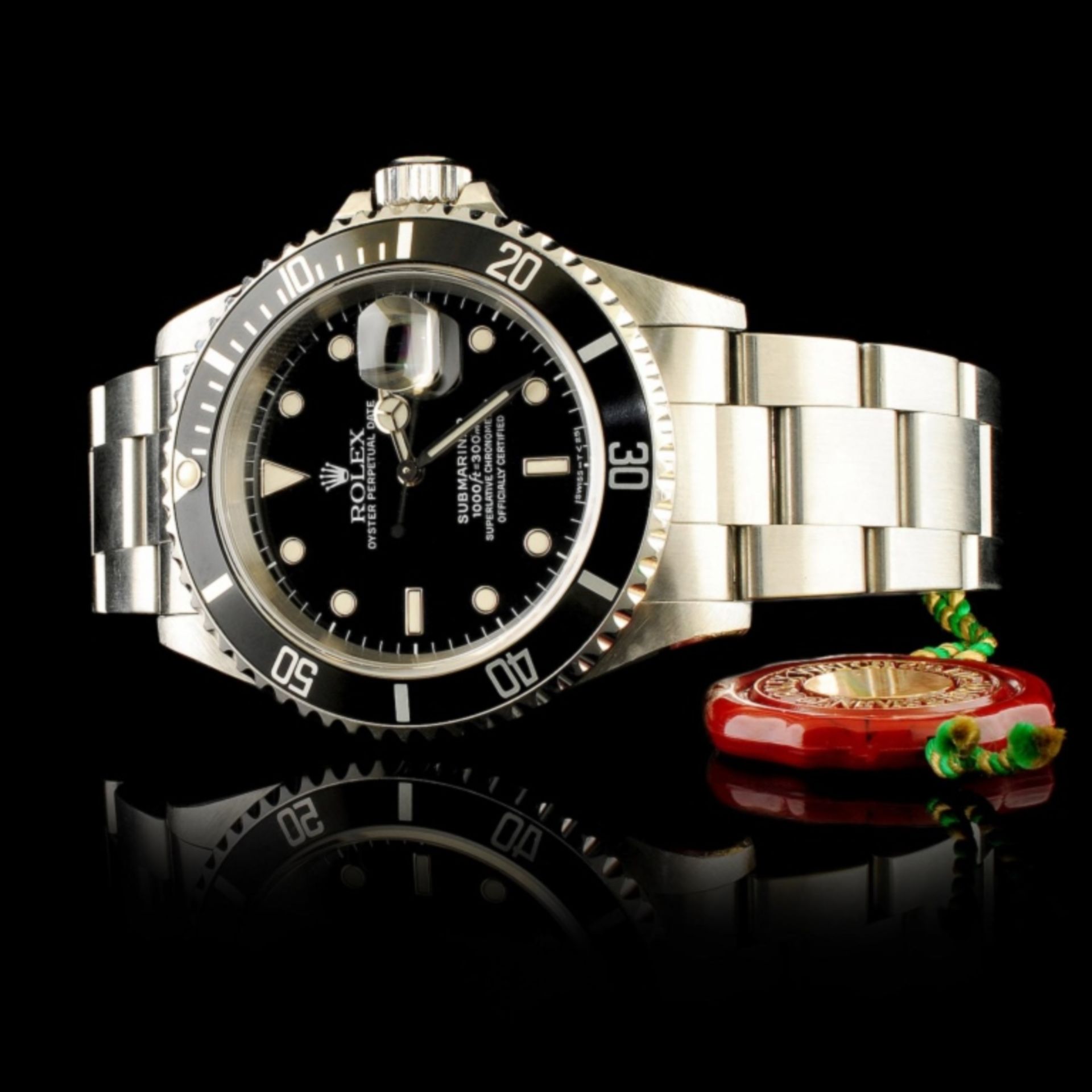 Rolex Black Submariner SS 40MM Wristwatch - Image 2 of 4