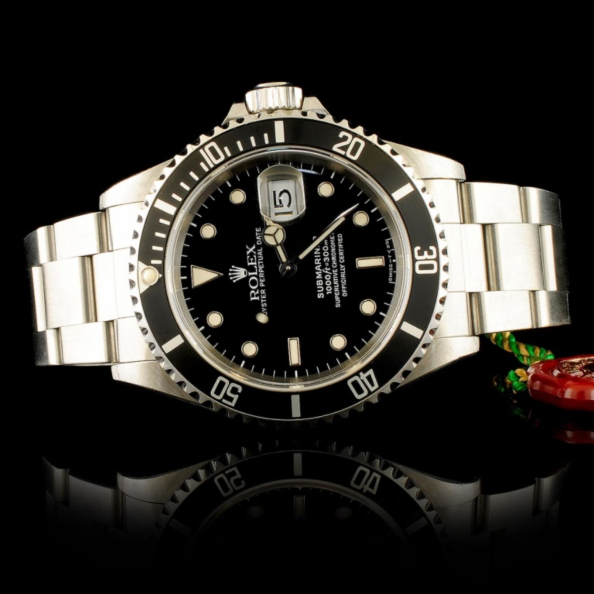 Rolex Black Submariner SS 40MM Wristwatch - Image 3 of 4