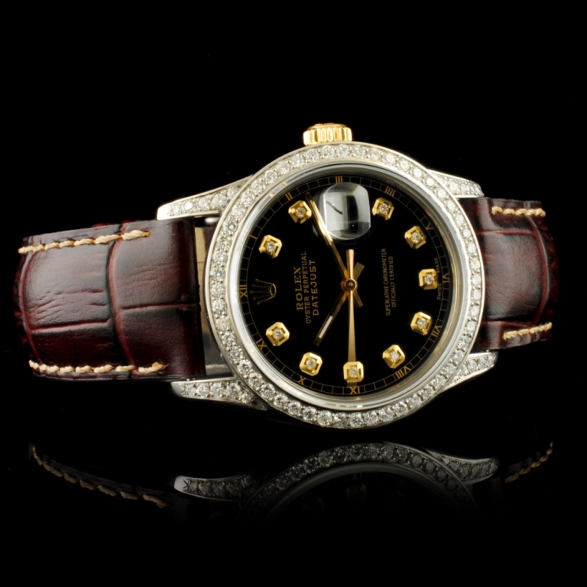 Rolex DateJust 1.50ctw Diamond 36MM Wristwatch - Image 3 of 4