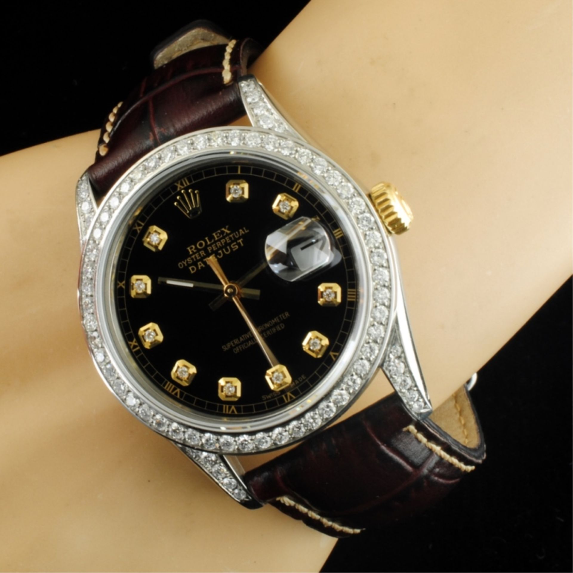 Rolex DateJust 1.50ctw Diamond 36MM Wristwatch - Image 4 of 4