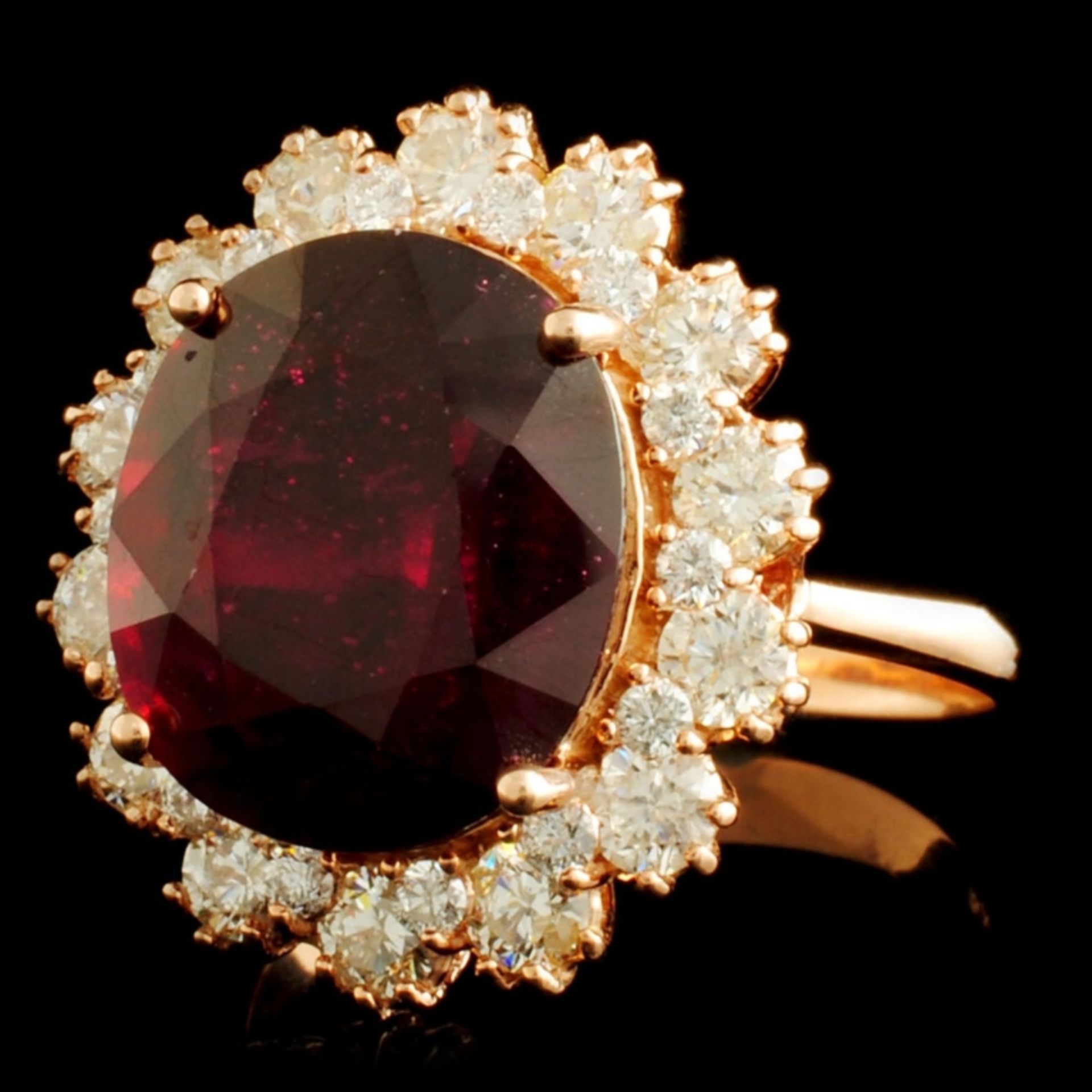 14K Gold 8.86ct Ruby & 1.50ctw Diamond Ring - Image 2 of 5