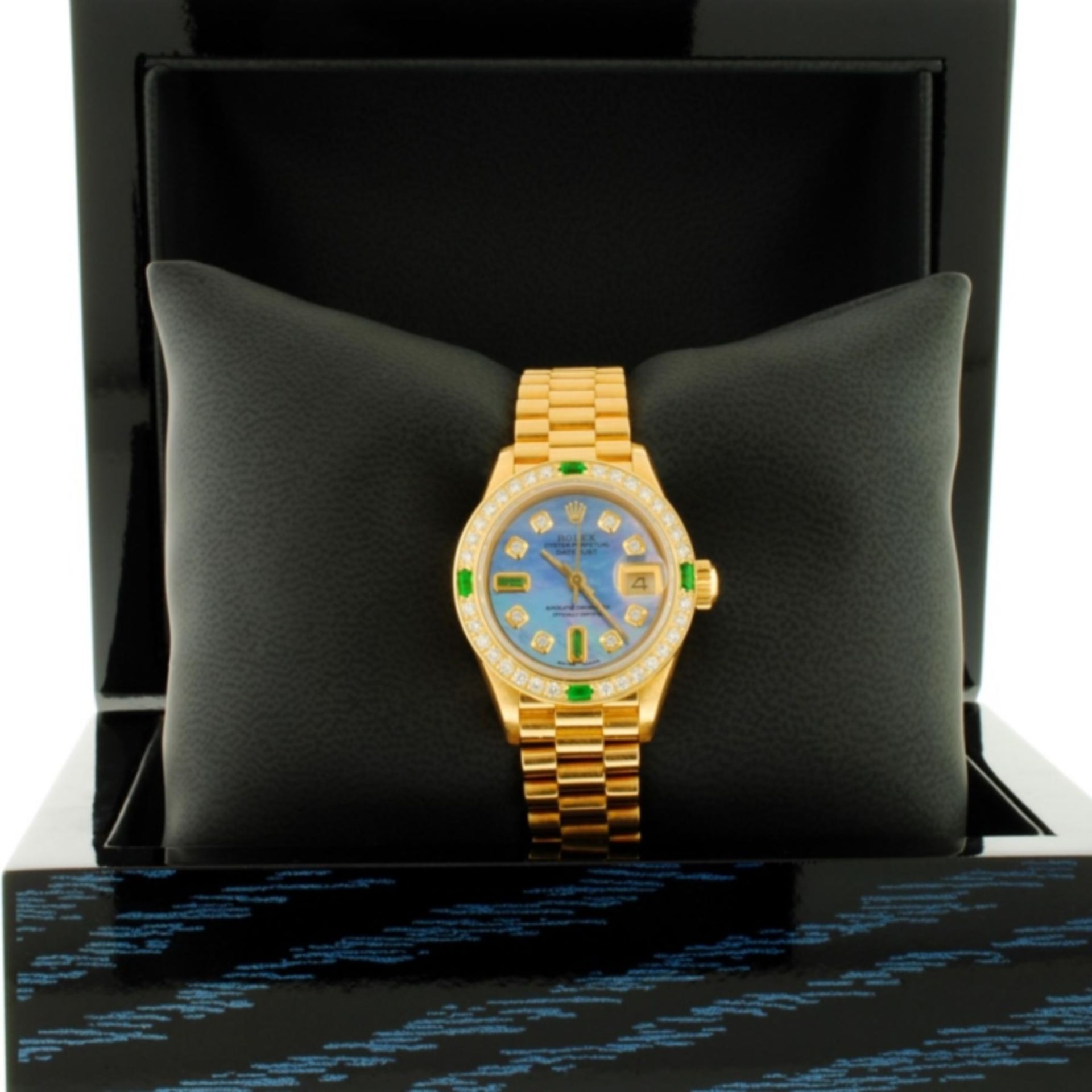 Rolex DateJust 18K YG Diamond 26MM Wristwatch - Image 4 of 7