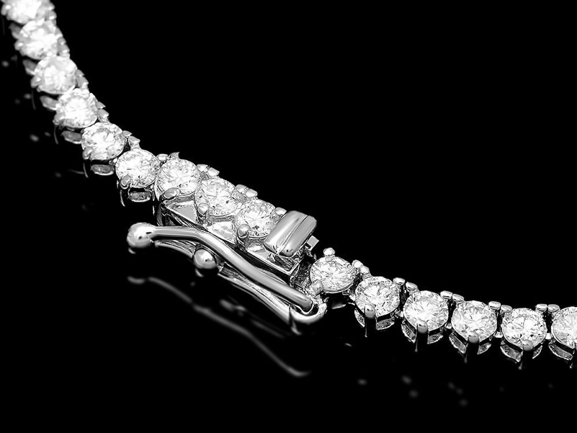 18k White Gold 9.50ct Diamond Necklace - Image 4 of 5