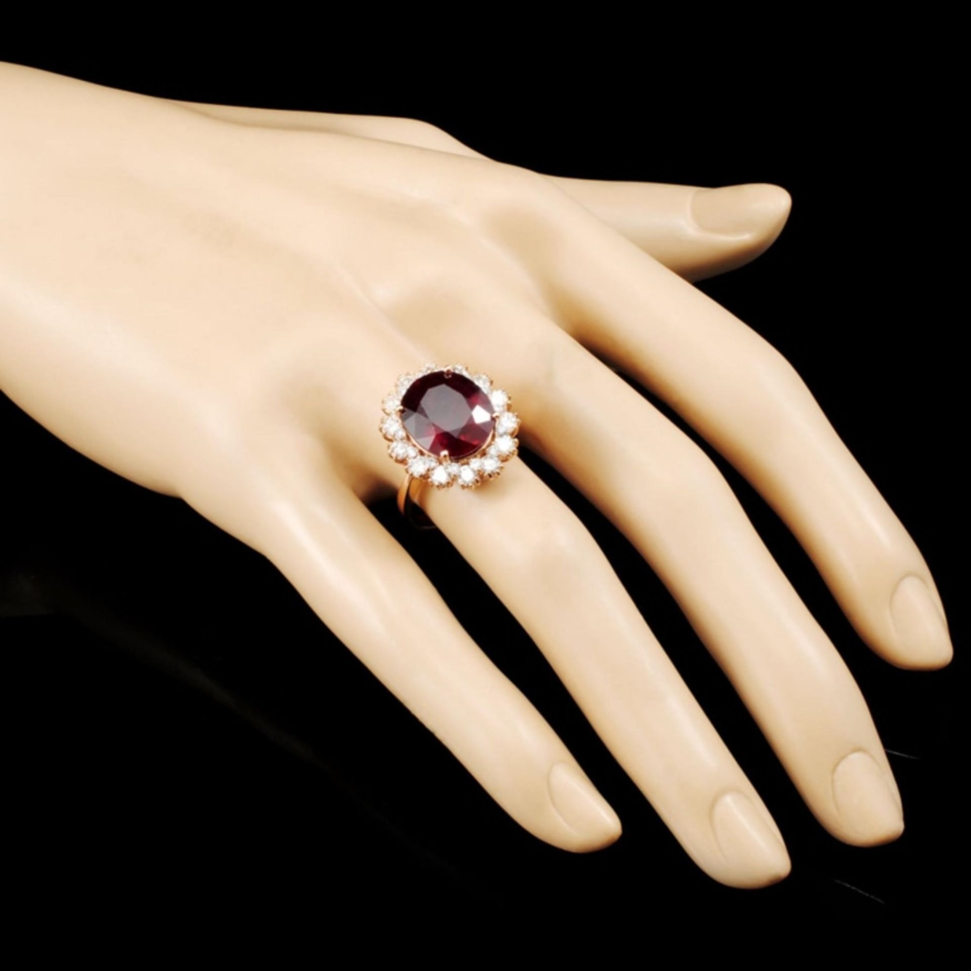 14K Gold 8.86ct Ruby & 1.50ctw Diamond Ring - Image 3 of 5