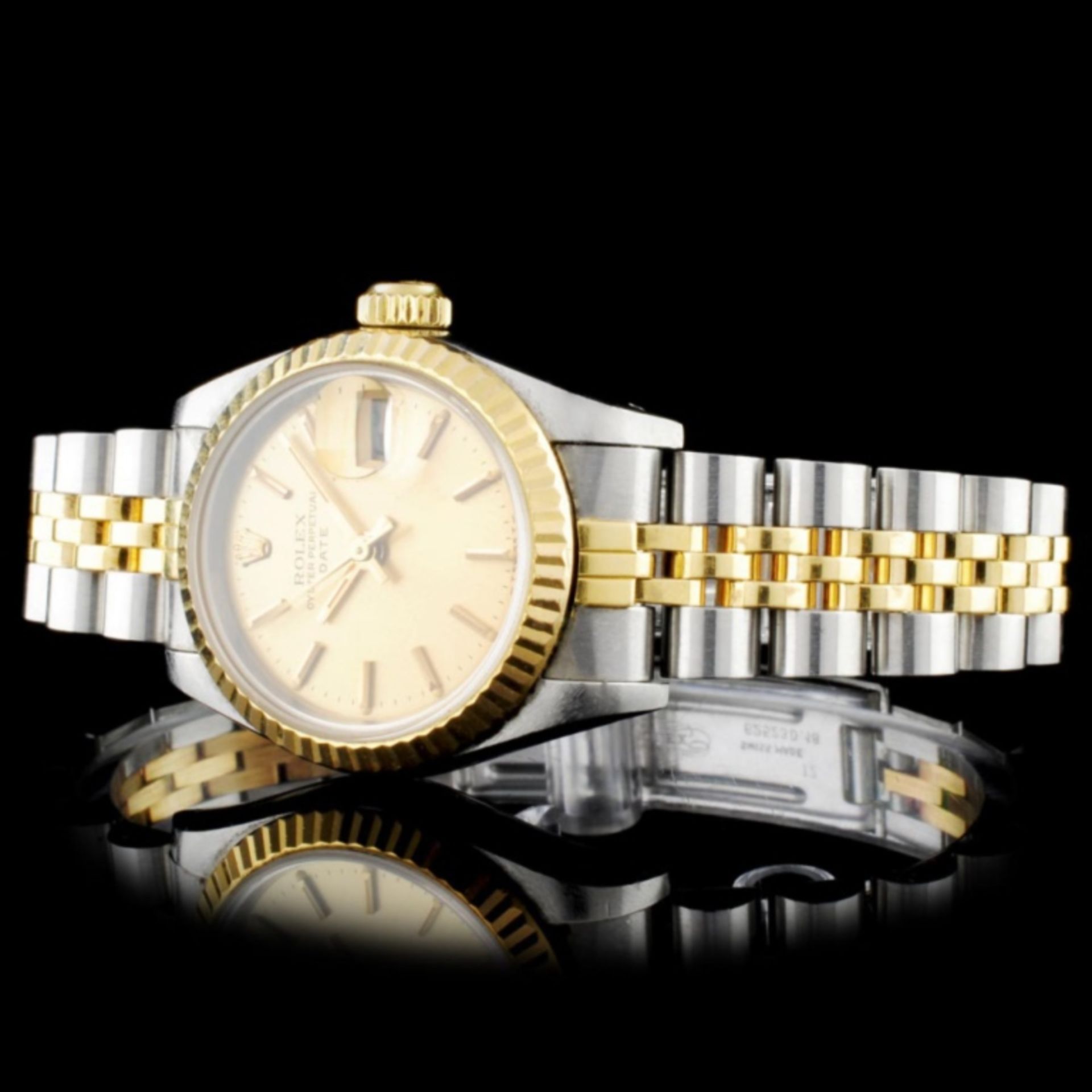 Rolex YG/SS DateJust Ladies Champagne Wristwatch - Image 2 of 5