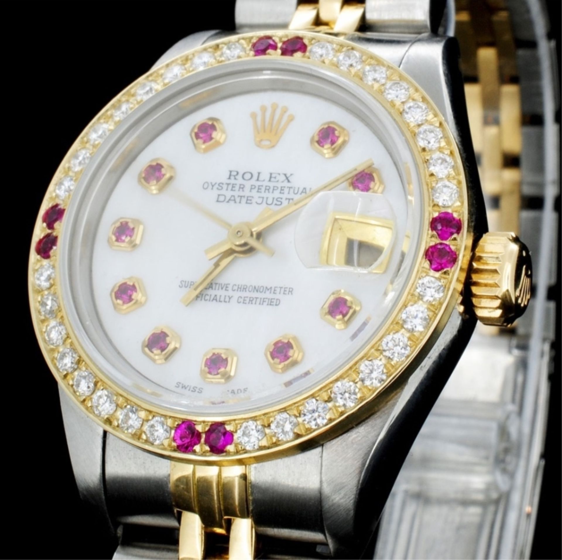 Rolex YG/SS DateJust 1.00ct Diamond Ladies Watch - Image 3 of 5