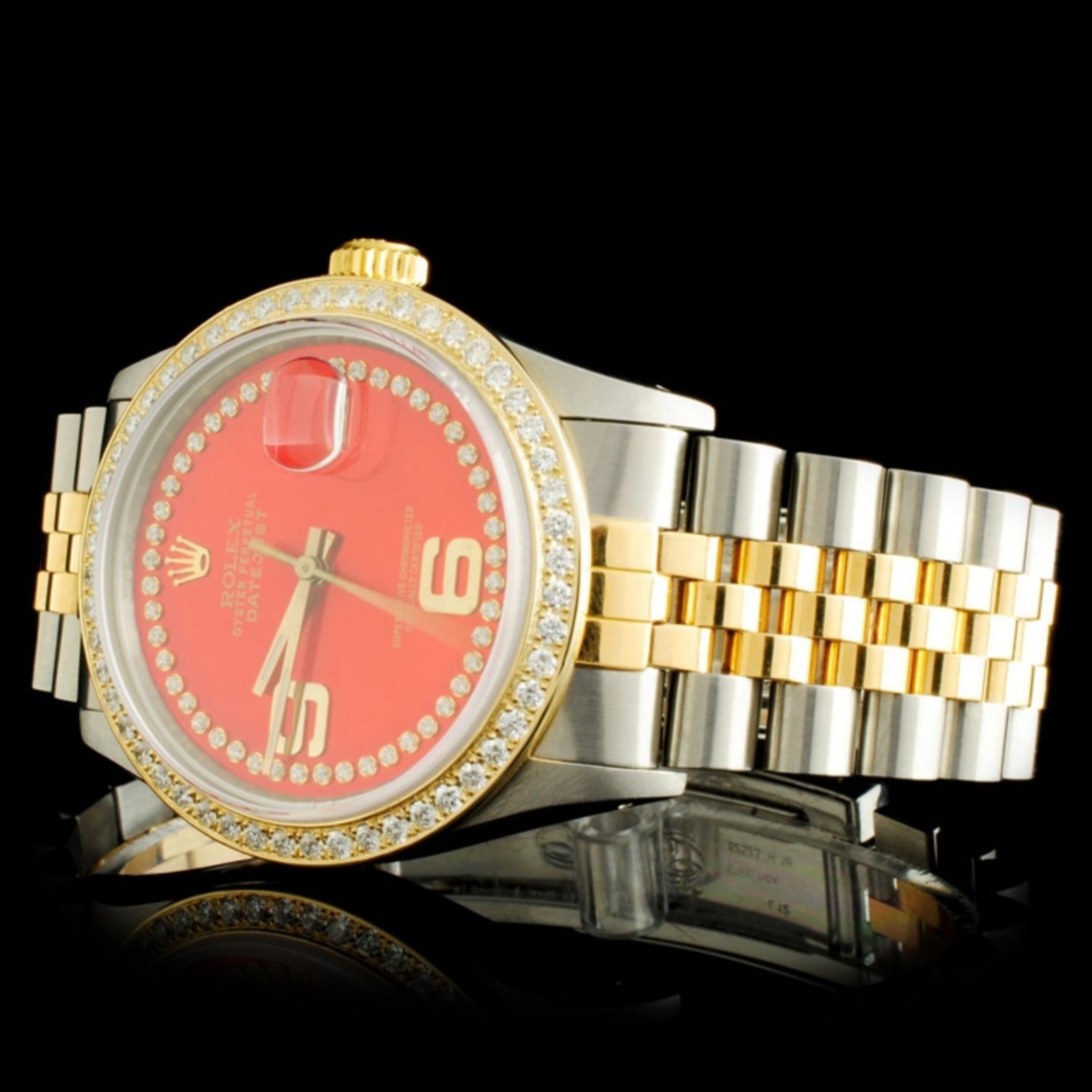 Rolex YG/SS 36MM DateJust Diamond Watch - Image 2 of 5