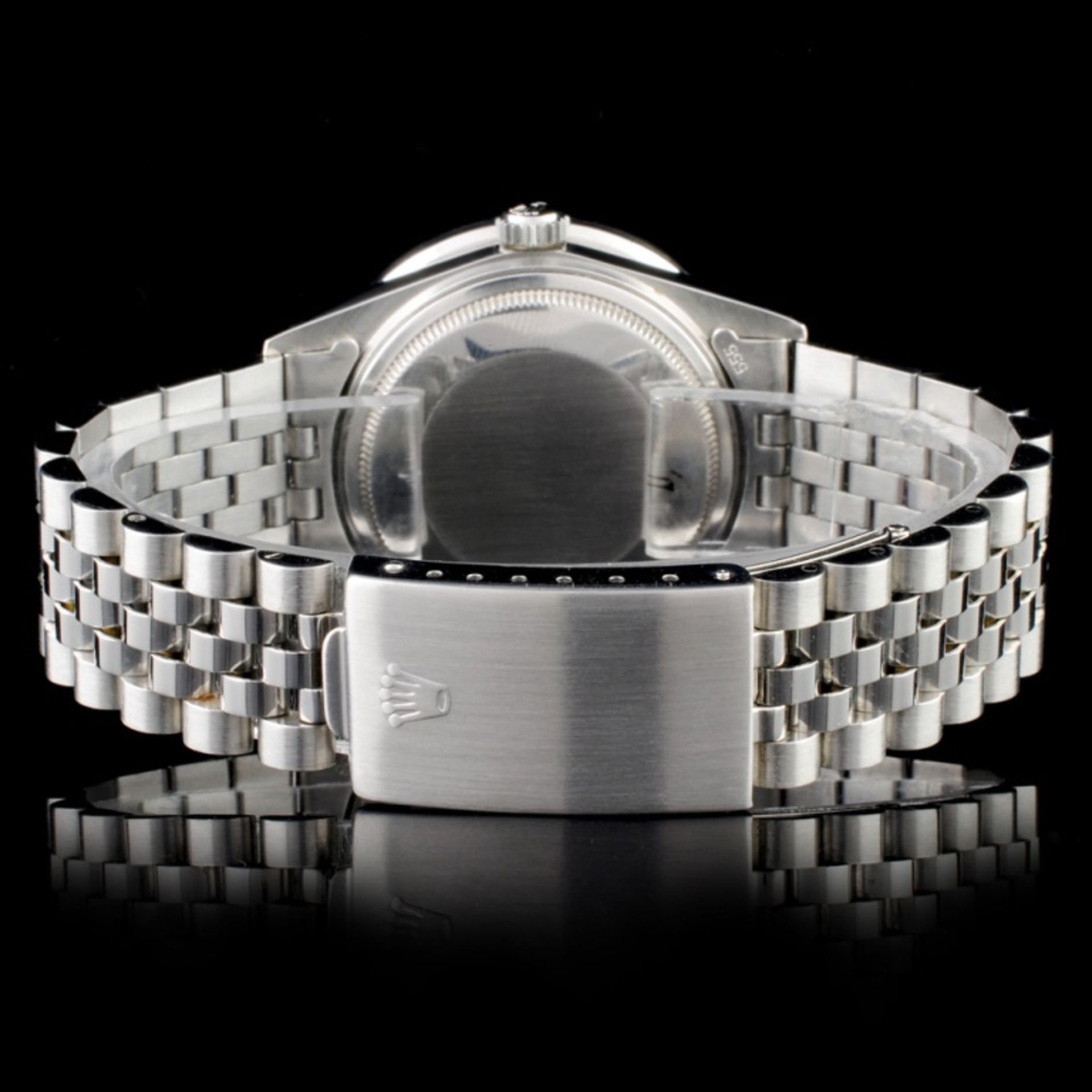 Rolex SS DateJust Diamond Men's Watch - Image 3 of 4