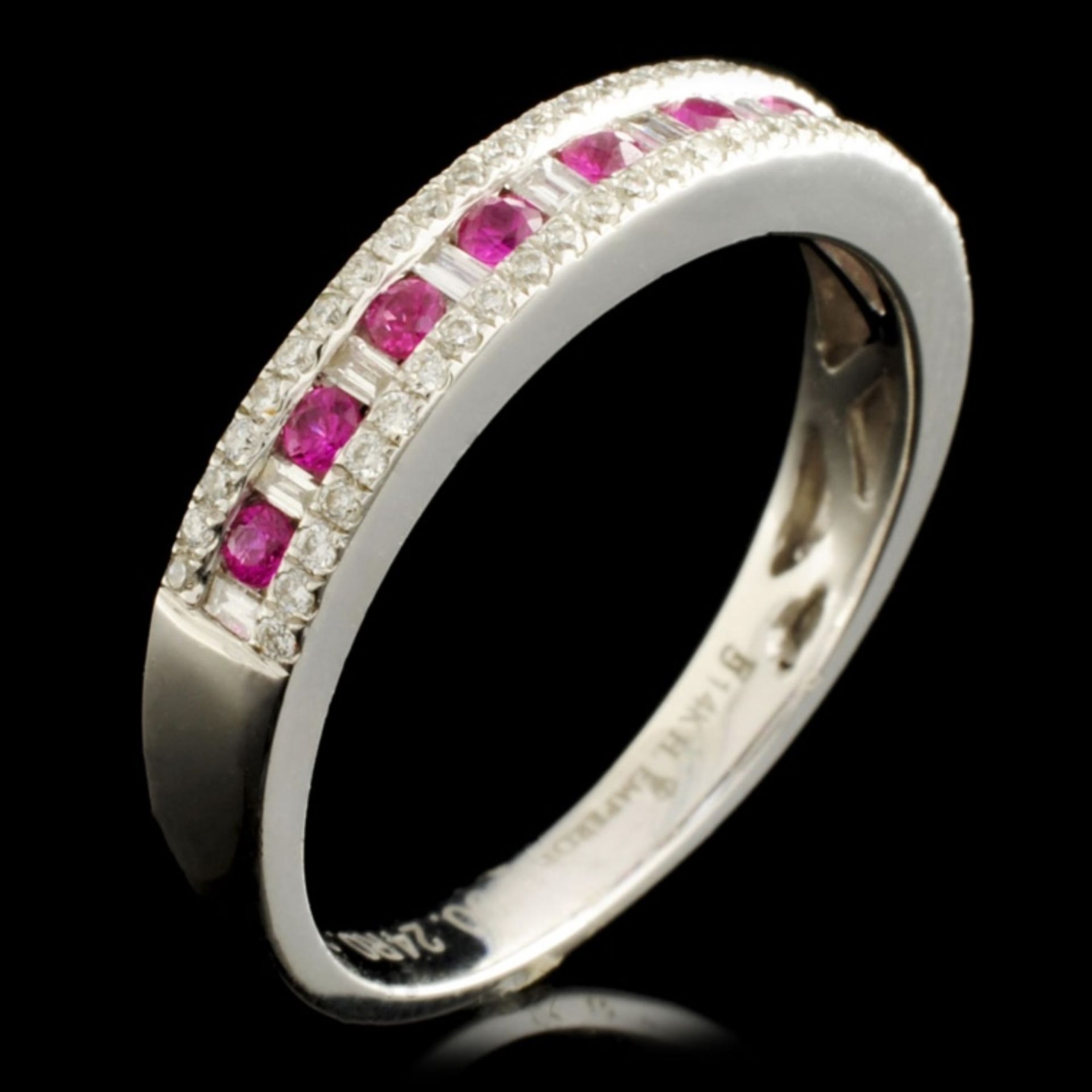 14K Gold 0.19ct Ruby & 0.25ctw Diamond Ring - Image 3 of 4