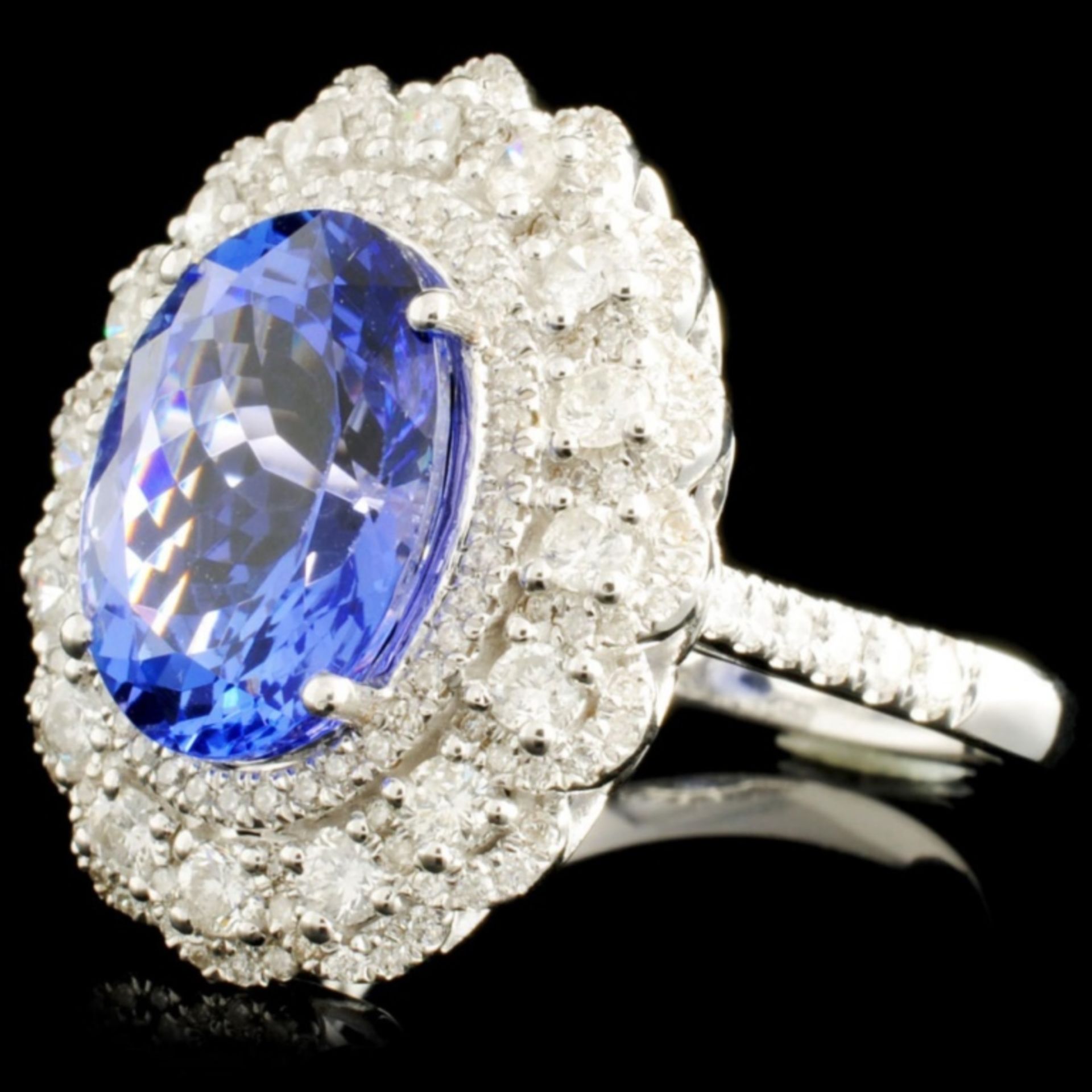 18K Gold 4.92ct Tanzanite & 1.07ctw Diamond Ring - Image 2 of 5