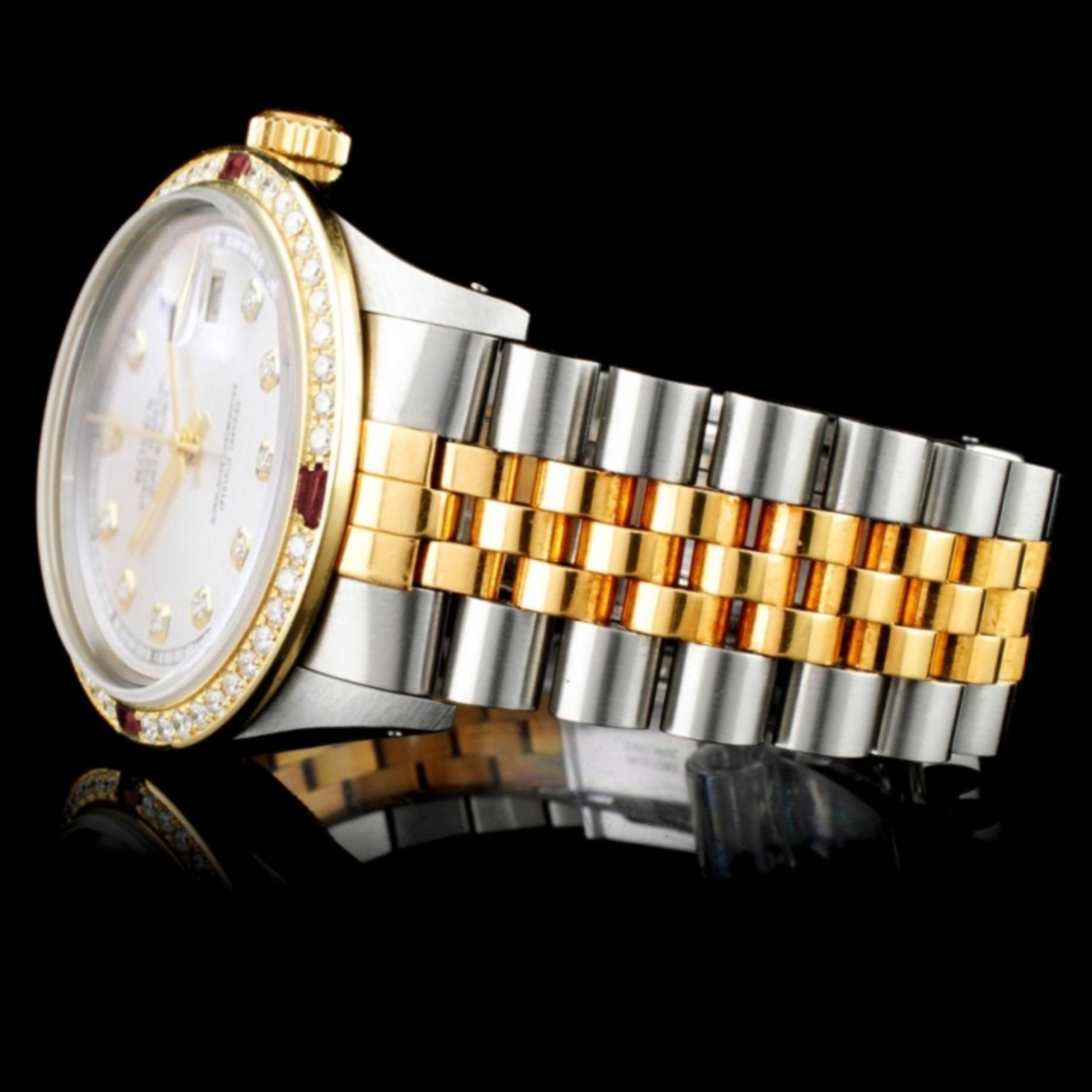 Rolex DateJust 18K/SS Diamond 36mm Watch - Image 3 of 6