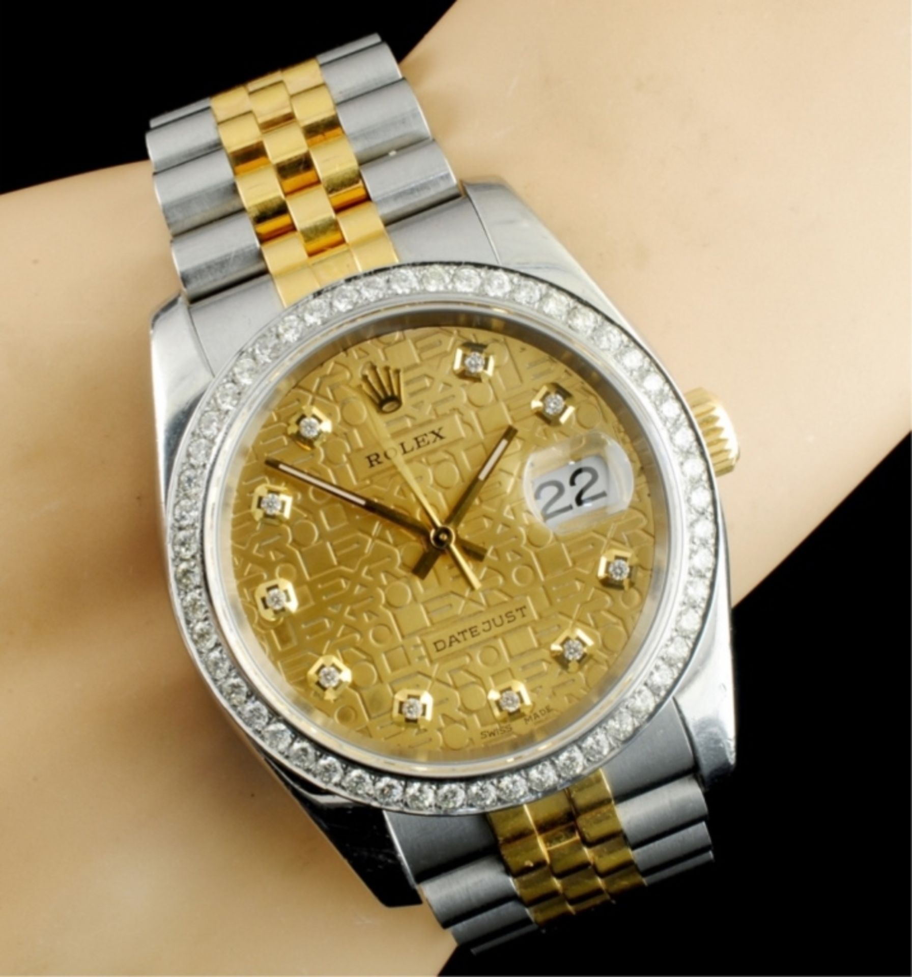 Rolex DateJust 116233 YG/SS Diamond 36MM Watch - Image 6 of 7