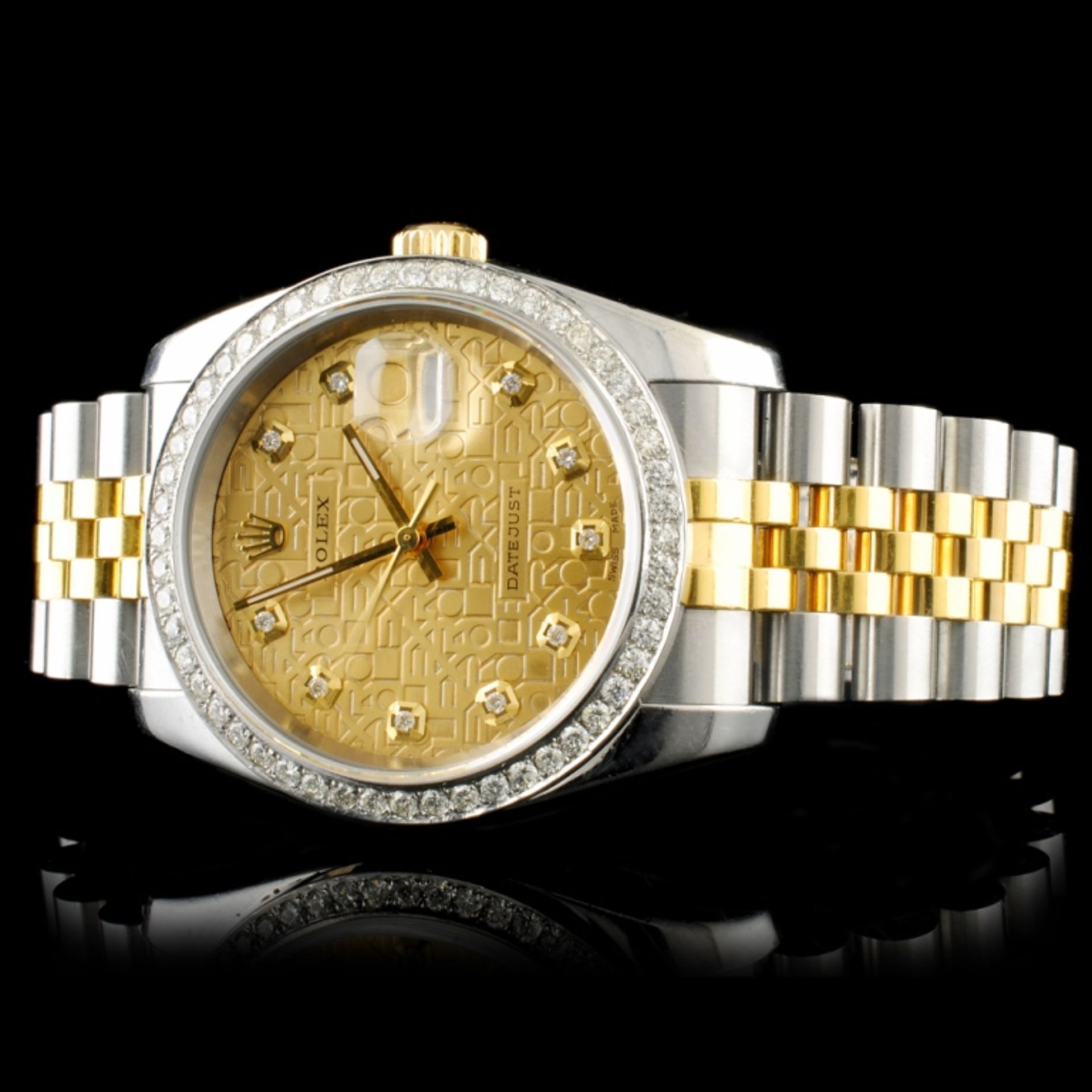 Rolex DateJust 116233 YG/SS Diamond 36MM Watch - Image 3 of 7