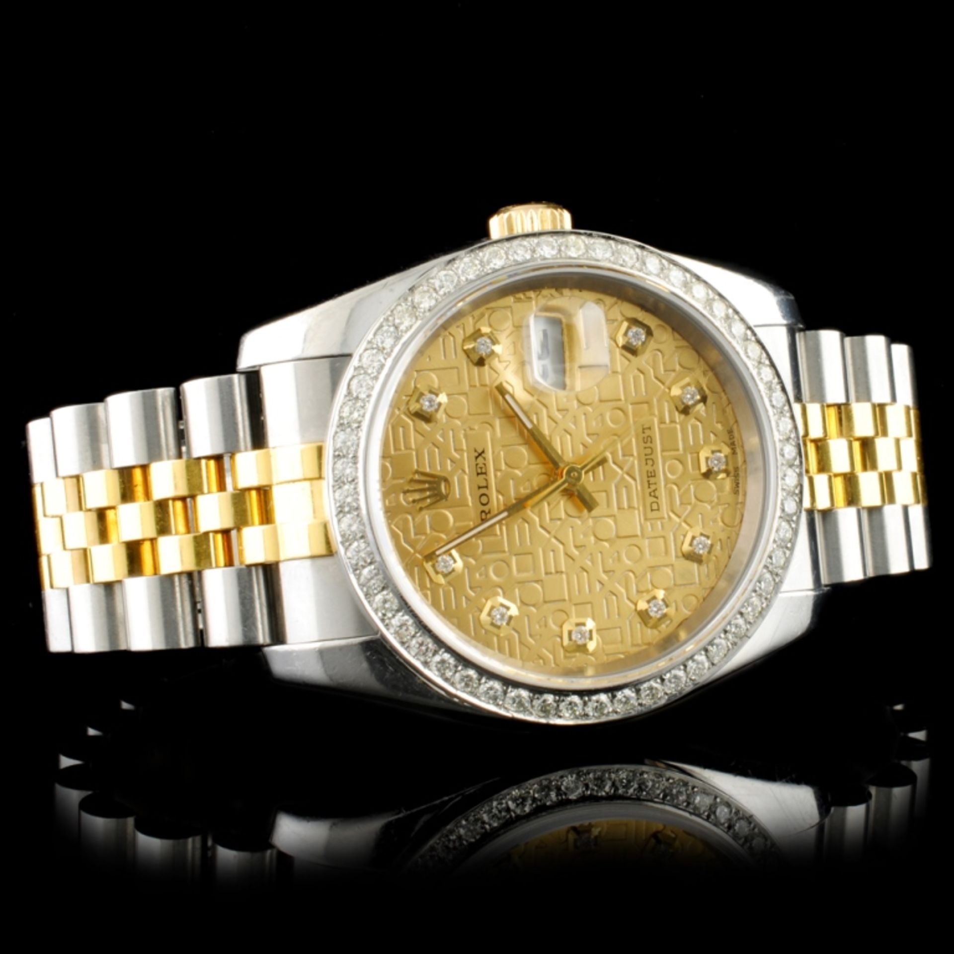 Rolex DateJust 116233 YG/SS Diamond 36MM Watch - Image 2 of 7