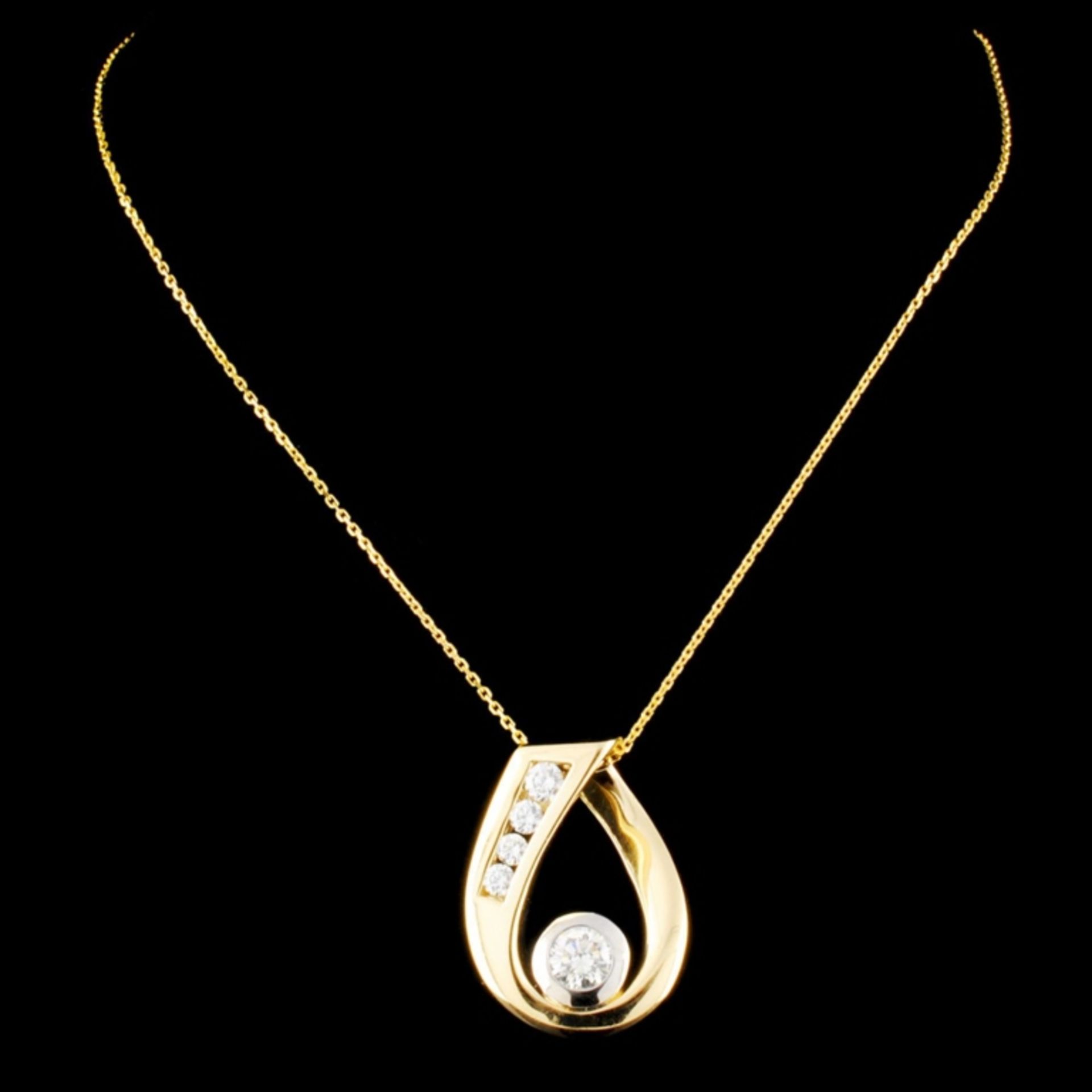 14K Gold 0.45ctw Diamond Pendant - Image 2 of 4