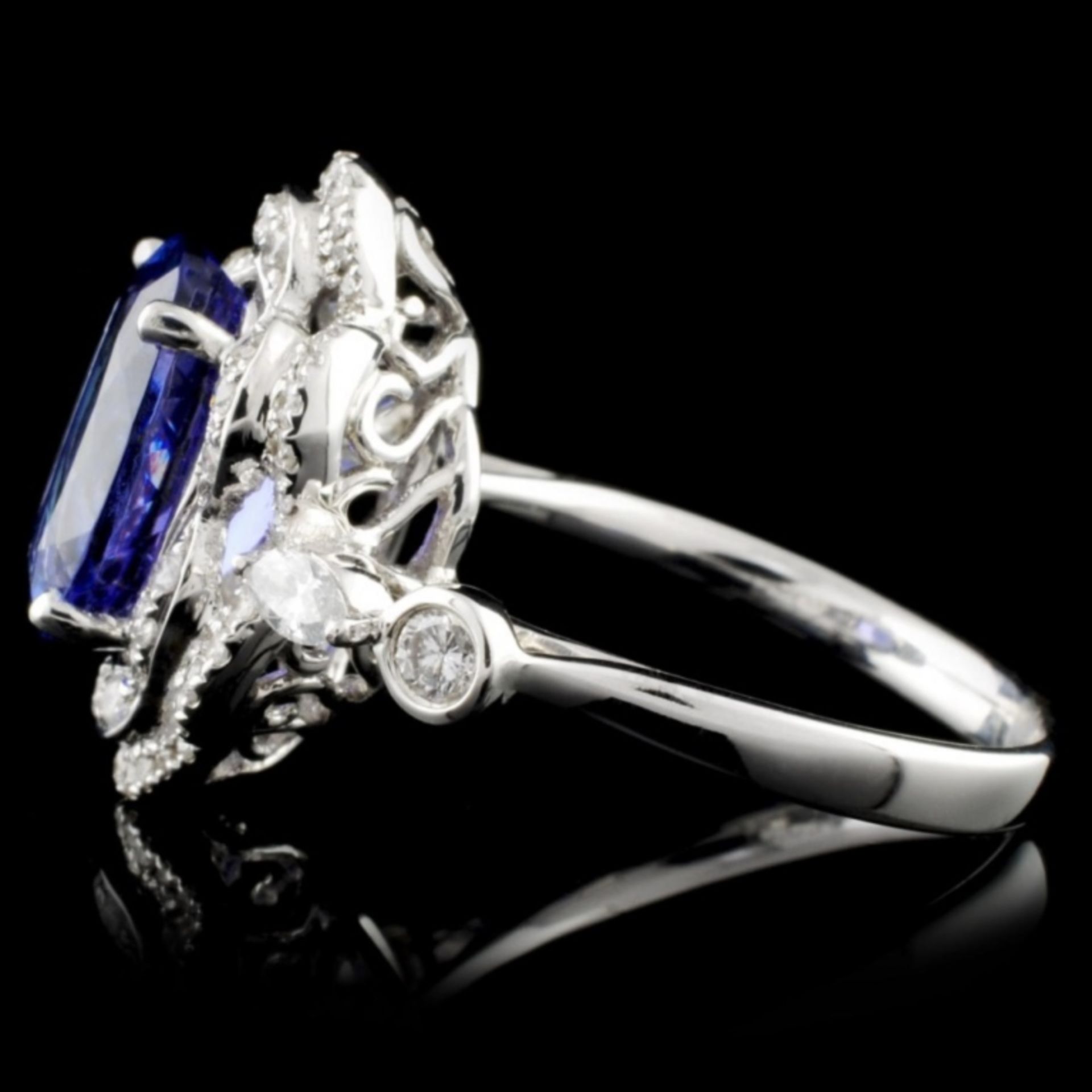 18K White Gold 3.31ct Tanzanite & 0.61ct Diamond R - Image 3 of 4