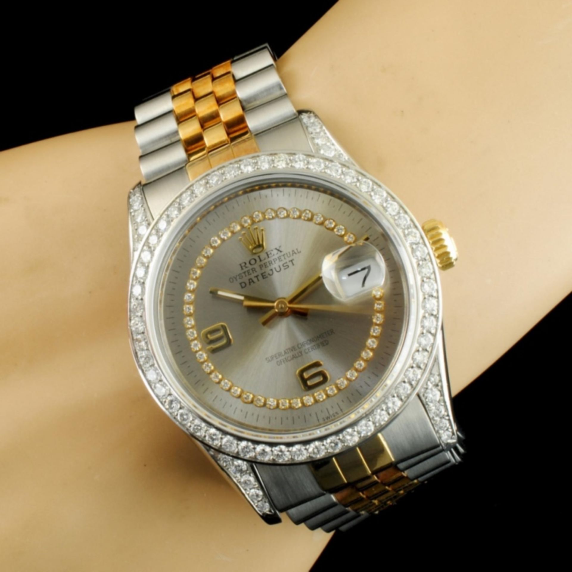 Rolex DateJust 1.50ctw Diamond 36MM Wristwatch - Image 4 of 6