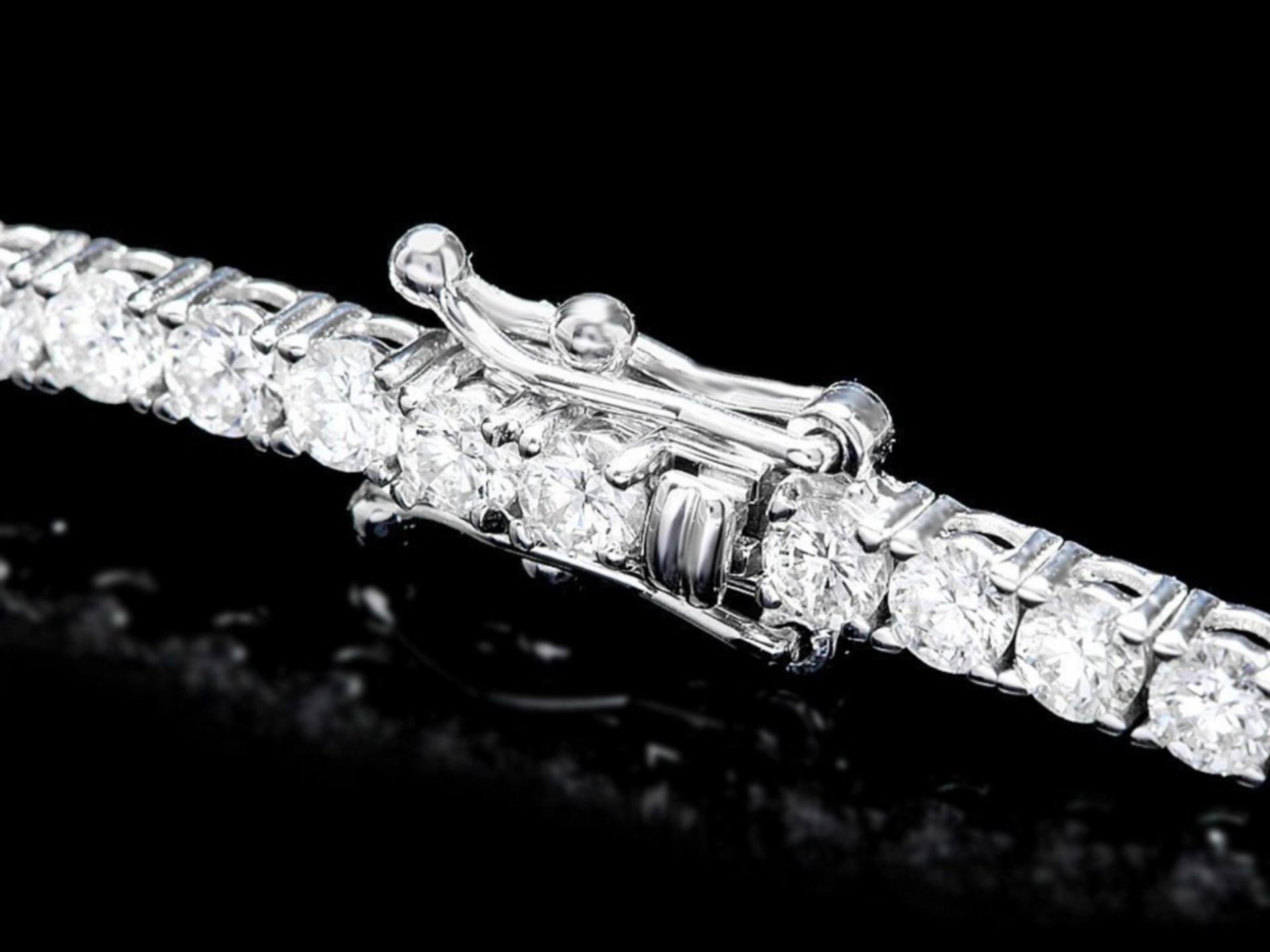 ^18k White Gold 5.00ct Diamond Bracelet - Image 3 of 4