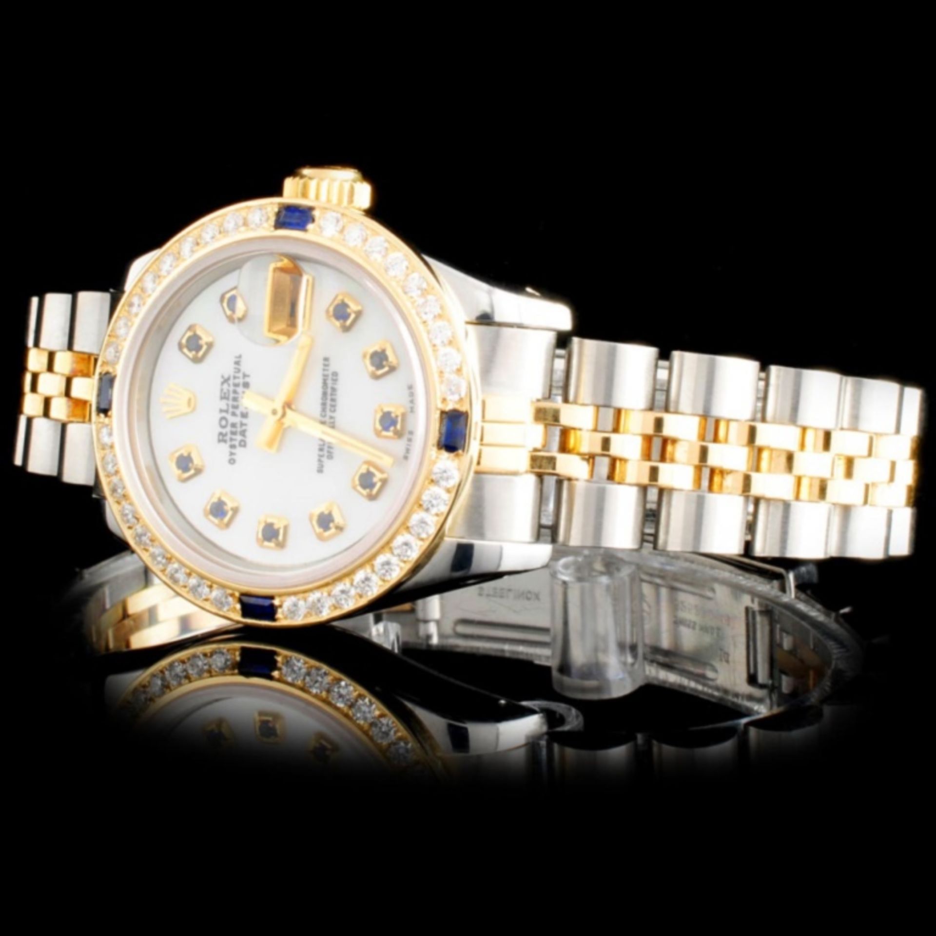 Rolex YG/SS DateJust Diamond Ladies Watch - Image 2 of 5