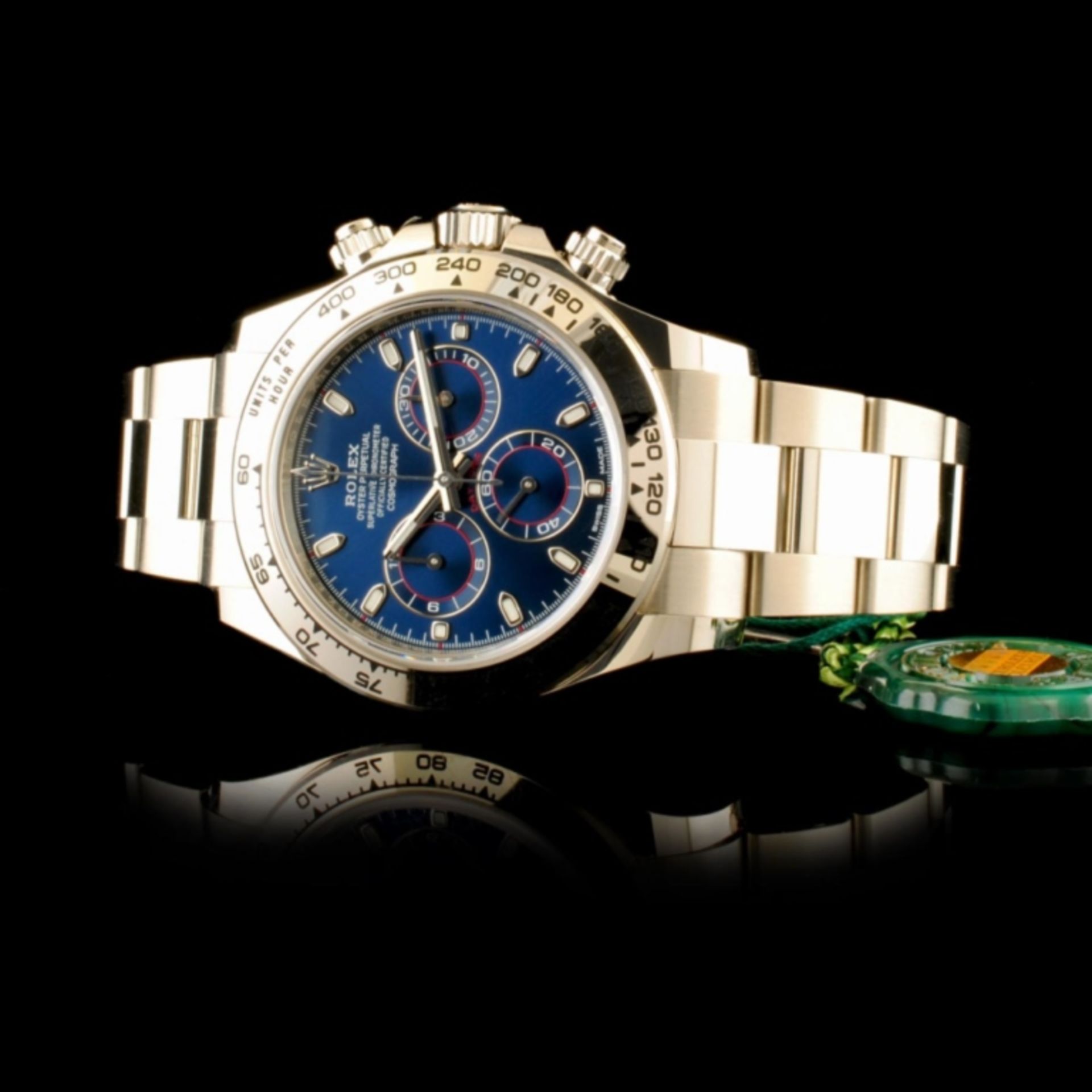 Rolex Daytona 18K Gold Blue Dial Cosmograph - Image 3 of 5