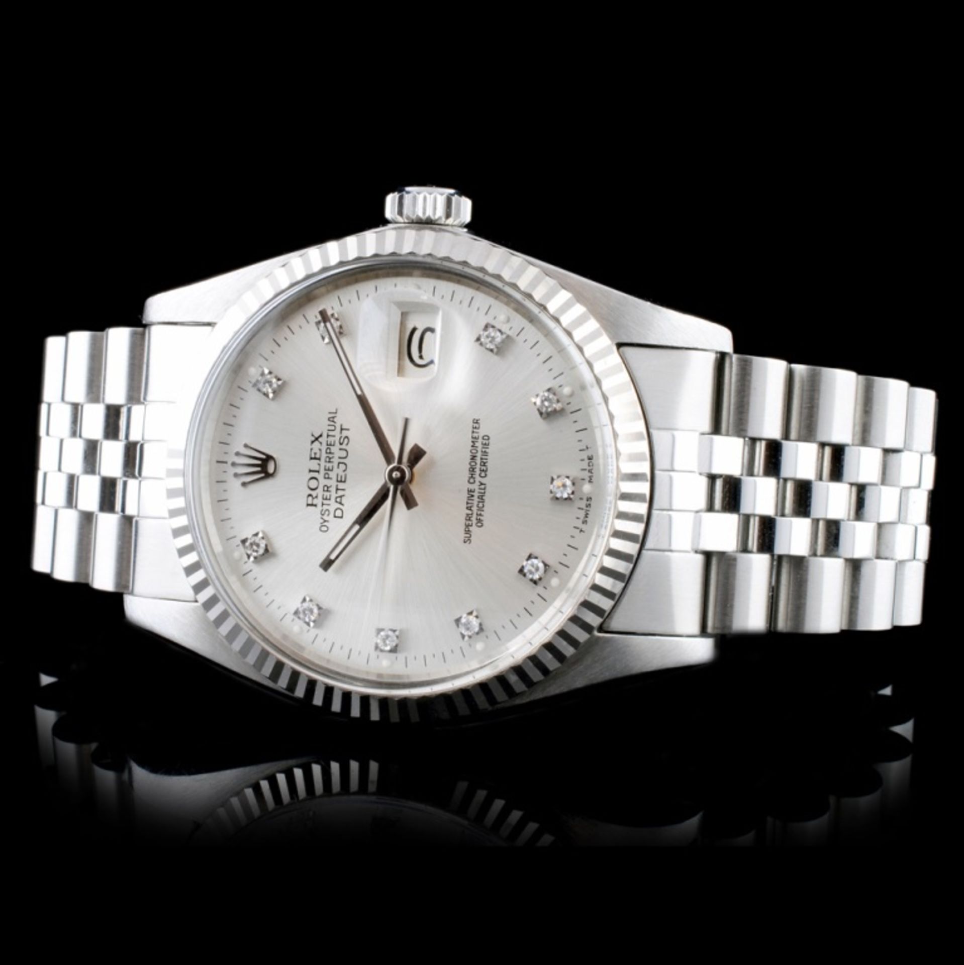 Rolex DateJust 18K/SS Diamond 36mm Wristwatch - Image 2 of 7