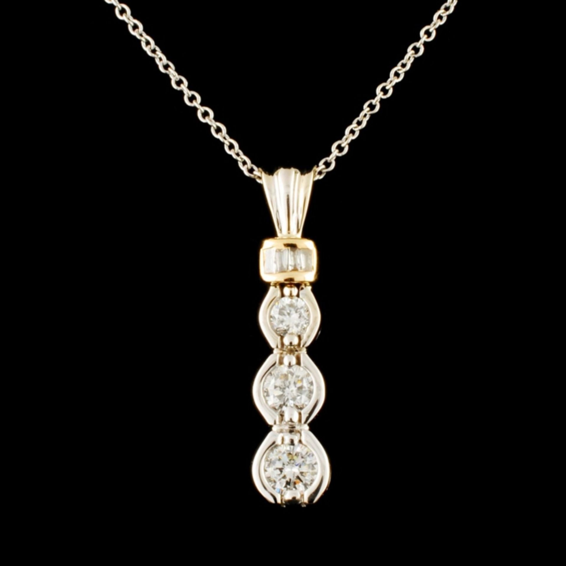 14K Gold 0.47ctw Diamond Pendant - Image 2 of 4