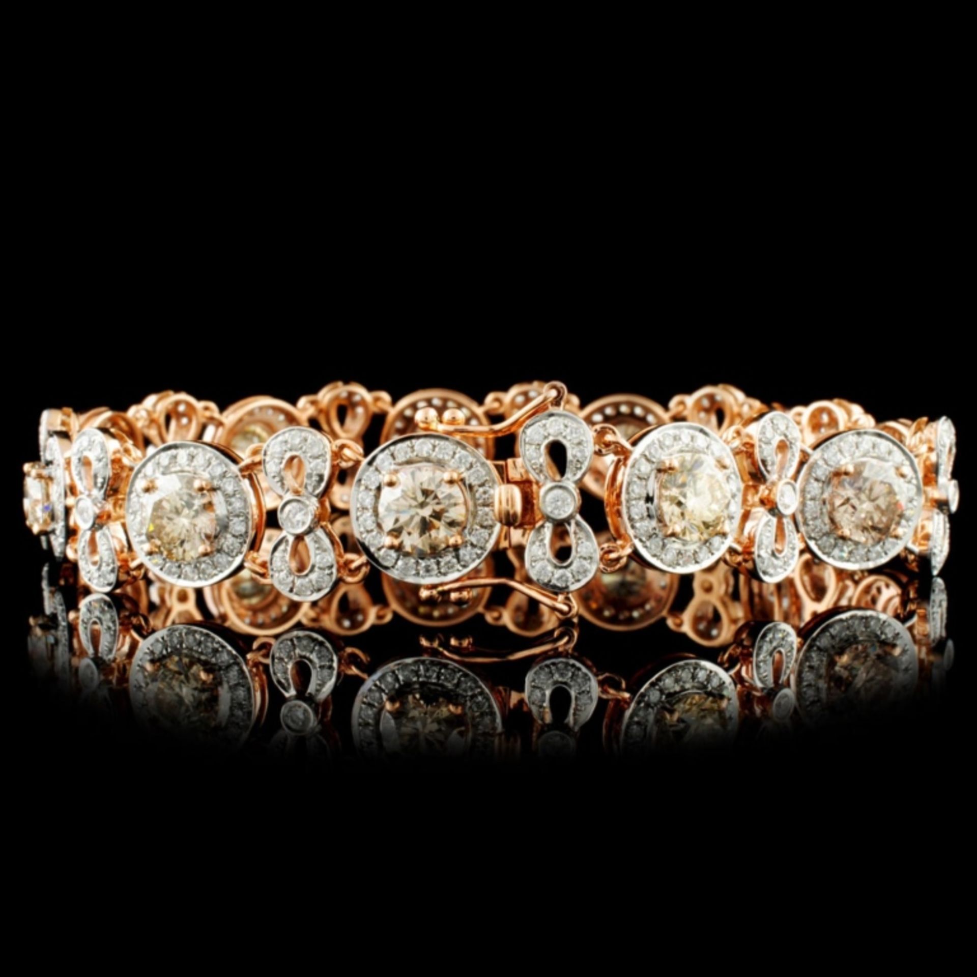 18K Gold 8.55ctw Diamond Bracelet - Image 2 of 4