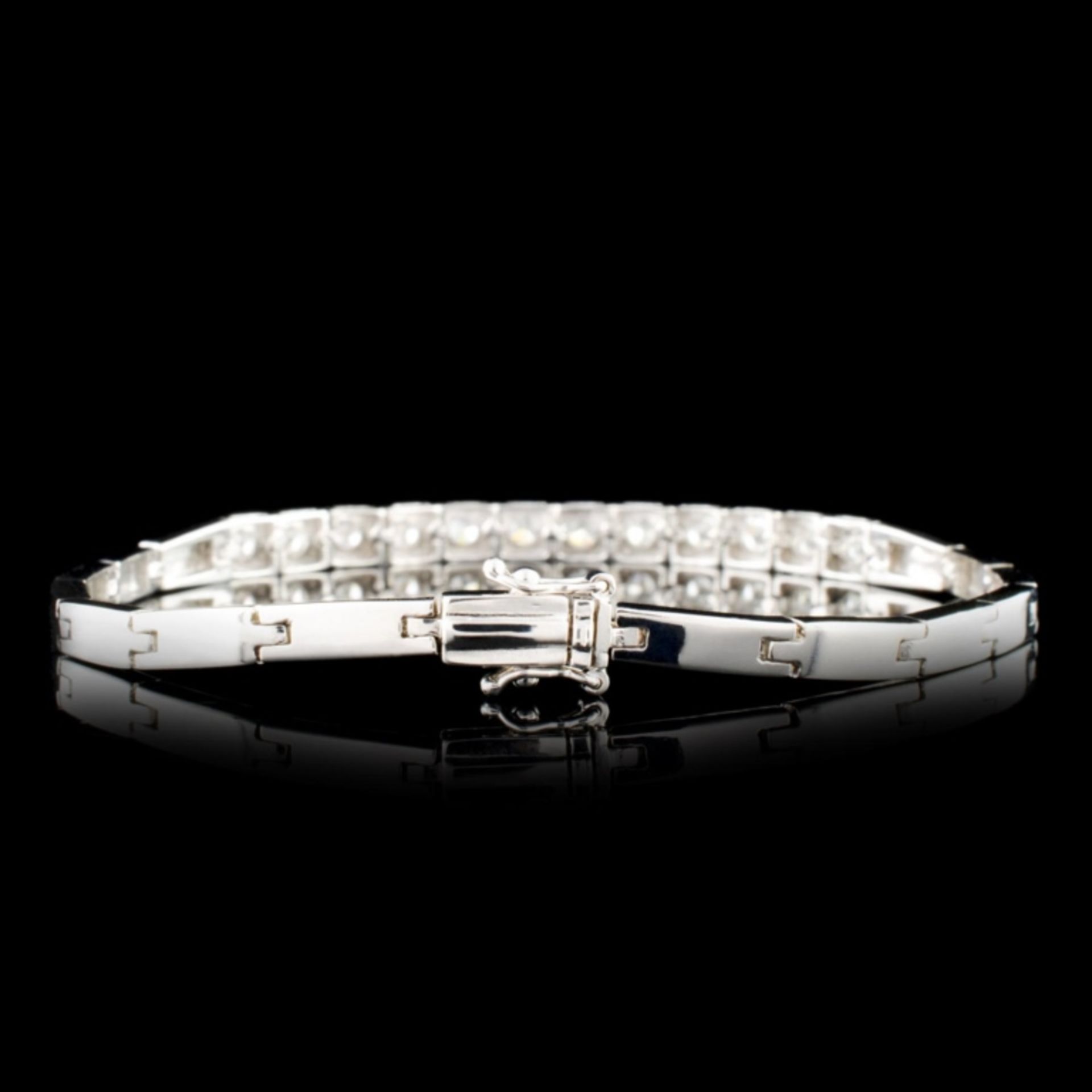 18K Gold 1.53ctw Diamond Bracelet - Image 2 of 4