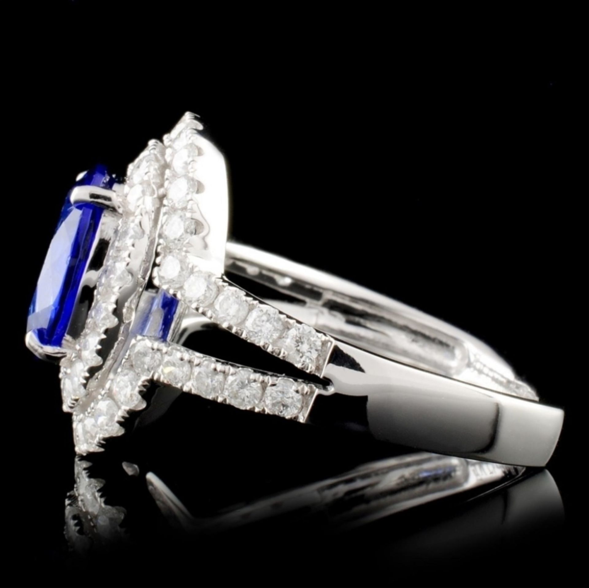 18K White Gold 2.20ct Tanzanite & 1.05ctw Diamond - Image 3 of 4