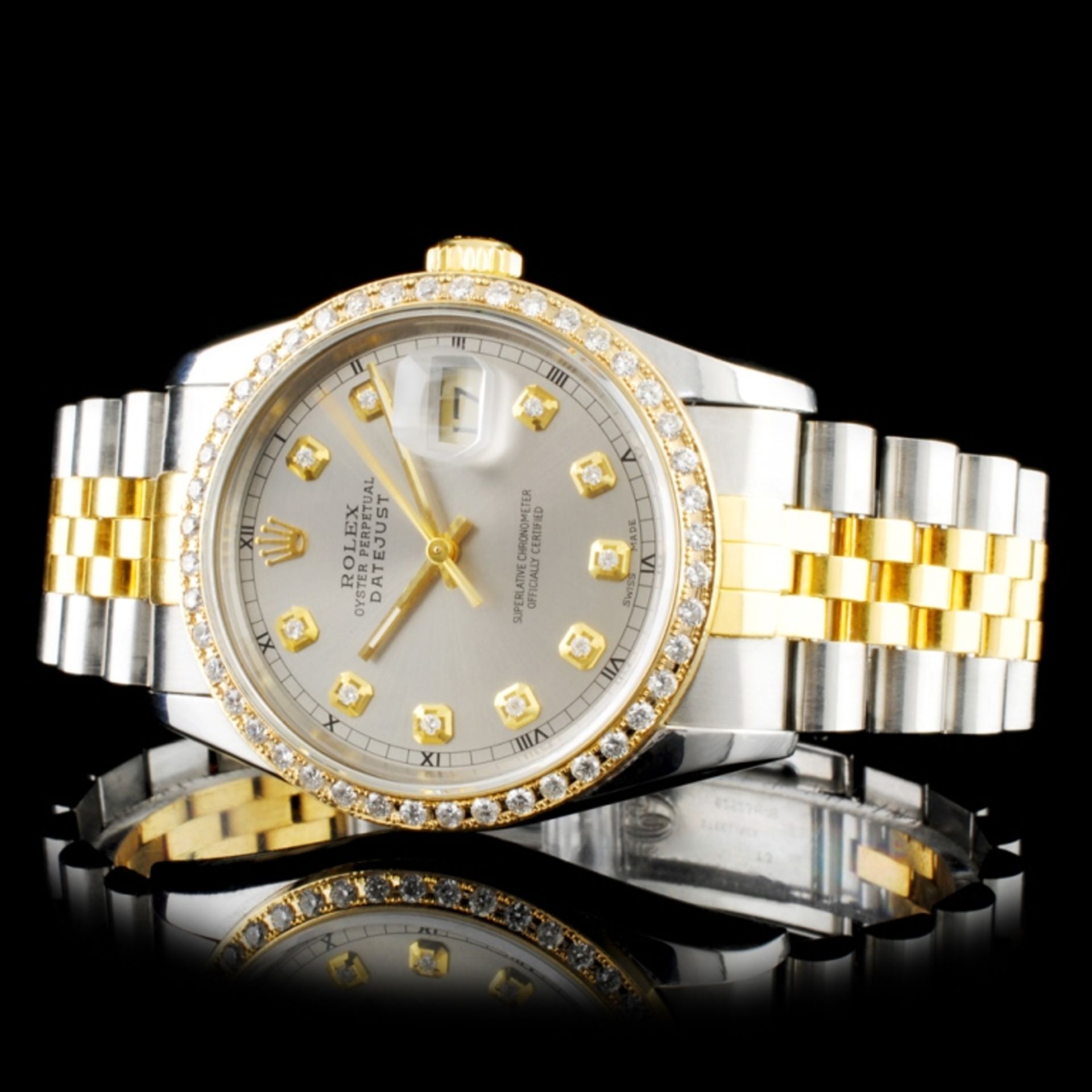 Rolex DateJust Diamond 36MM Wristwatch - Image 2 of 6